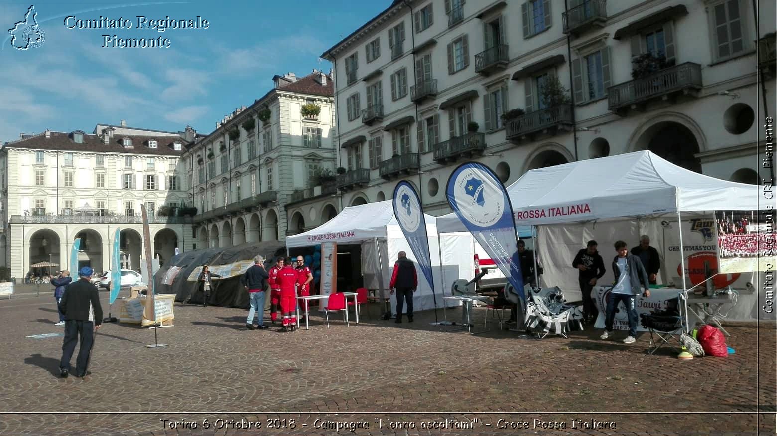 Torino 6 Ottobre 2018 - Campagna "Nonno ascoltami" - Croce Rossa Italiana- Comitato Regionale del Piemonte