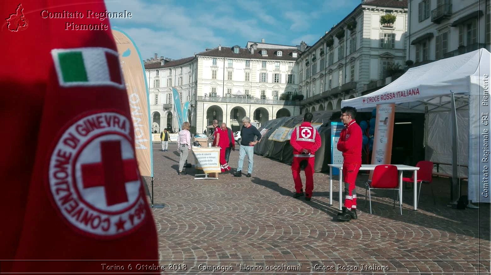 Torino 6 Ottobre 2018 - Campagna "Nonno ascoltami" - Croce Rossa Italiana- Comitato Regionale del Piemonte