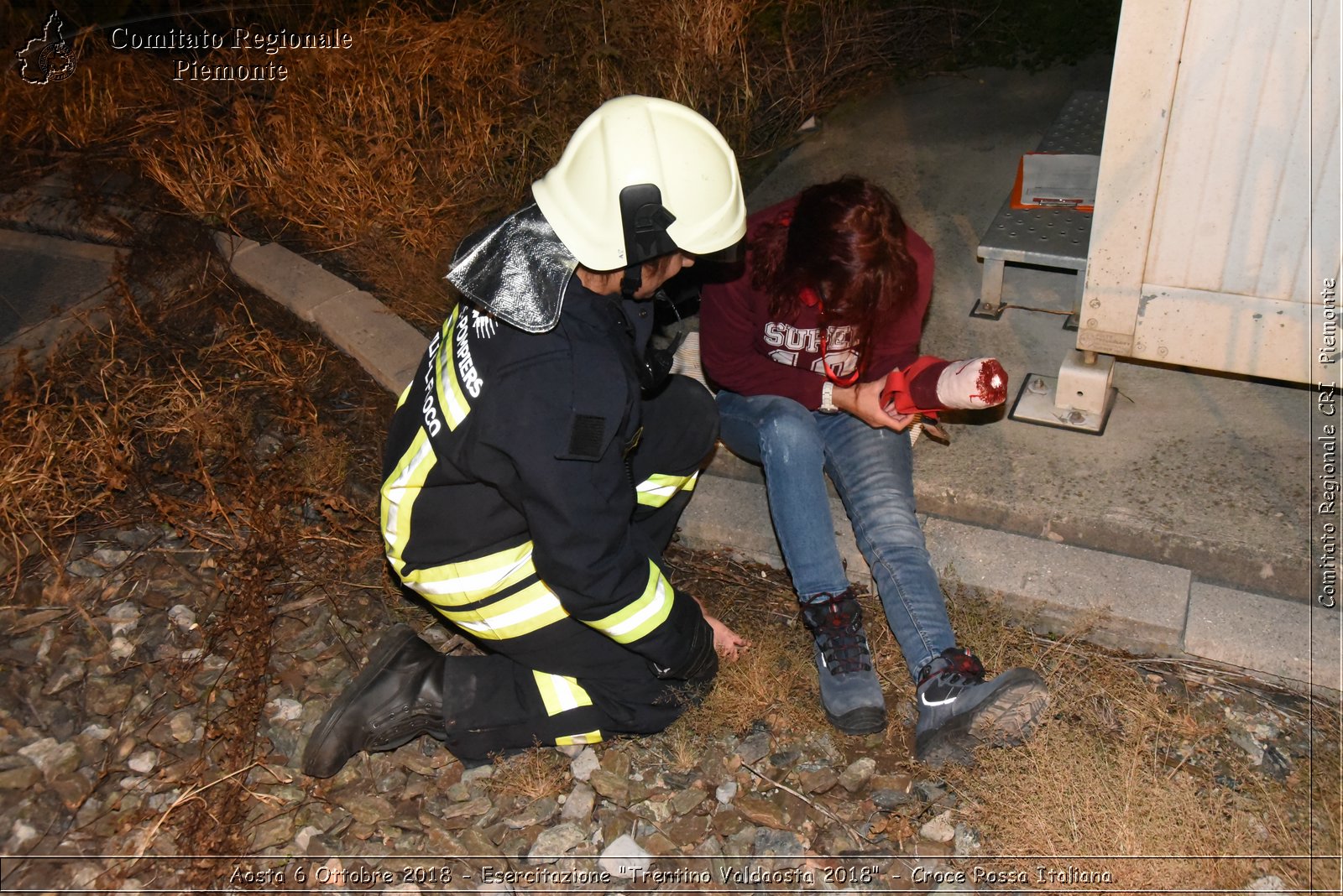 Aosta 6 Ottobre 2018 - Esercitazione "Trentino Valdaosta 2018" - Croce Rossa Italiana- Comitato Regionale del Piemonte