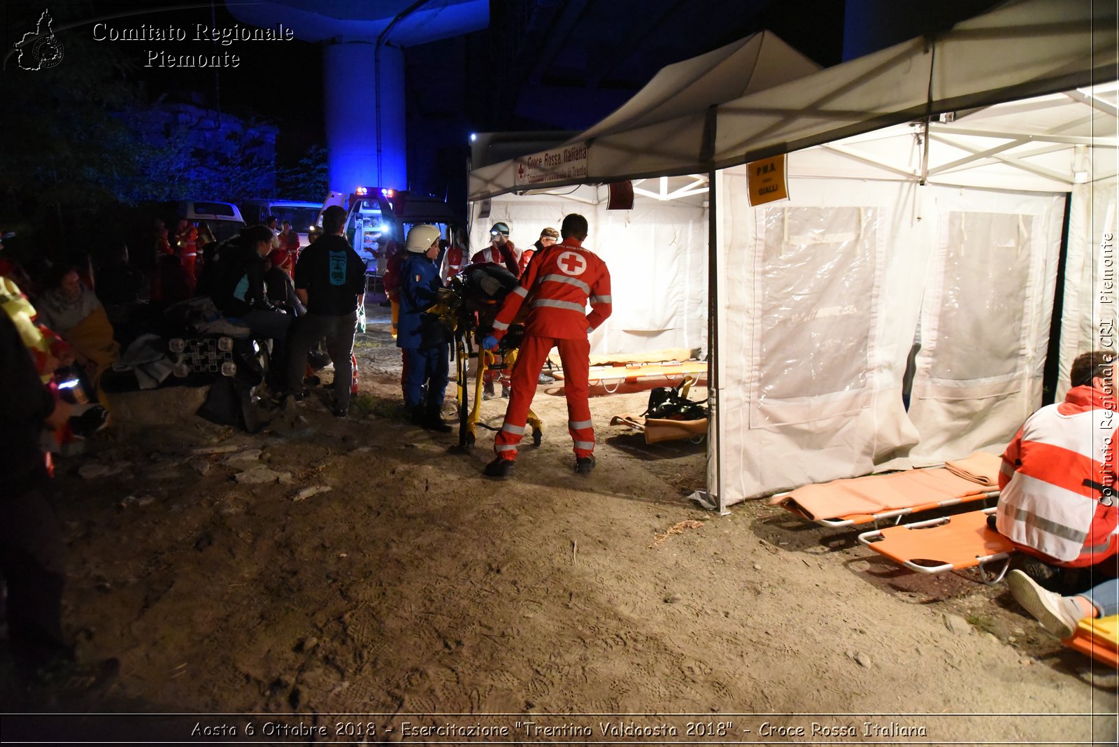 Aosta 6 Ottobre 2018 - Esercitazione "Trentino Valdaosta 2018" - Croce Rossa Italiana- Comitato Regionale del Piemonte