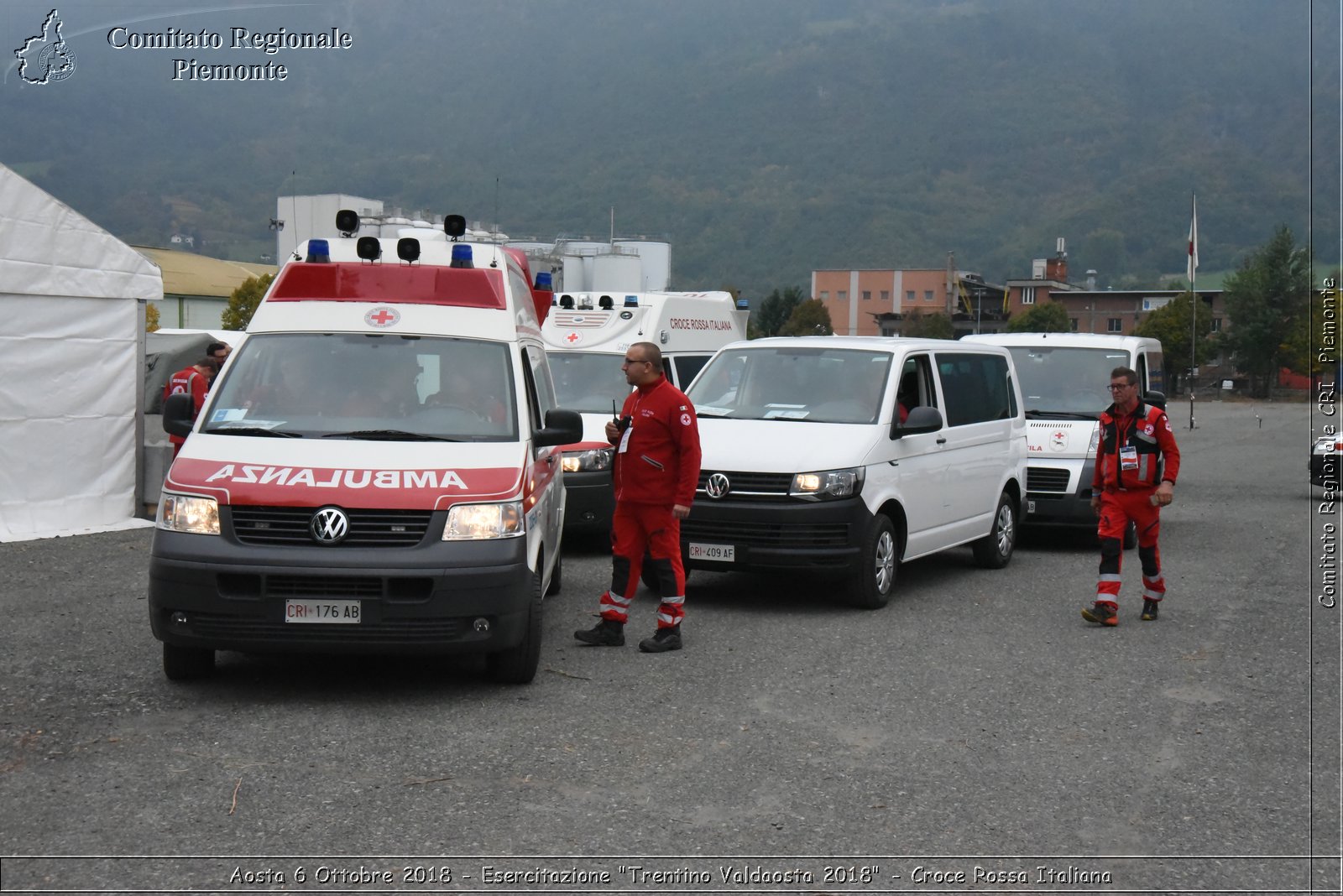 Aosta 6 Ottobre 2018 - Esercitazione "Trentino Valdaosta 2018" - Croce Rossa Italiana- Comitato Regionale del Piemonte