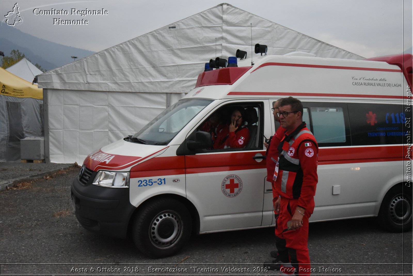 Aosta 6 Ottobre 2018 - Esercitazione "Trentino Valdaosta 2018" - Croce Rossa Italiana- Comitato Regionale del Piemonte