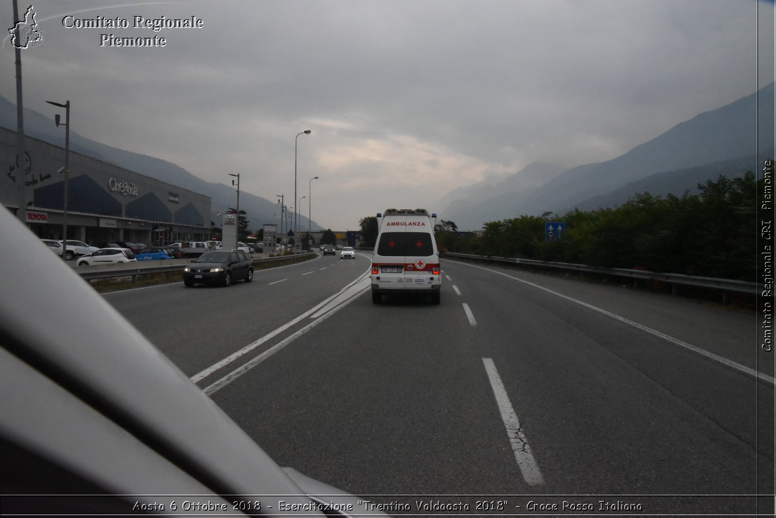 Aosta 6 Ottobre 2018 - Esercitazione "Trentino Valdaosta 2018" - Croce Rossa Italiana- Comitato Regionale del Piemonte