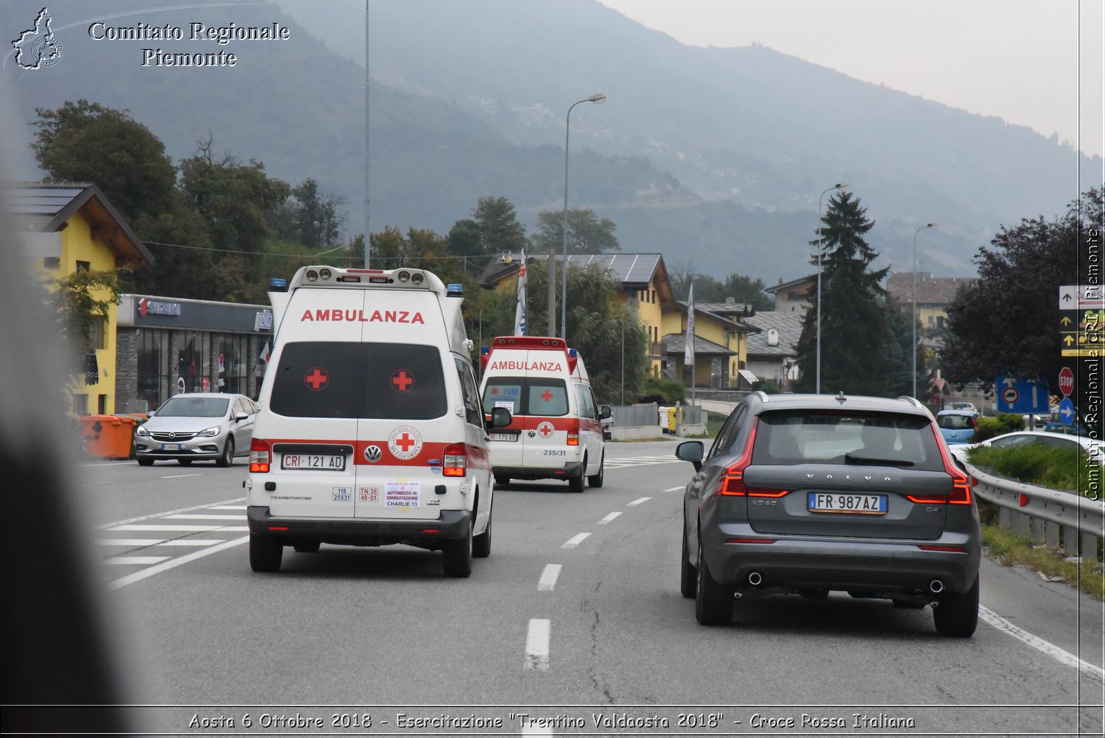 Aosta 6 Ottobre 2018 - Esercitazione "Trentino Valdaosta 2018" - Croce Rossa Italiana- Comitato Regionale del Piemonte