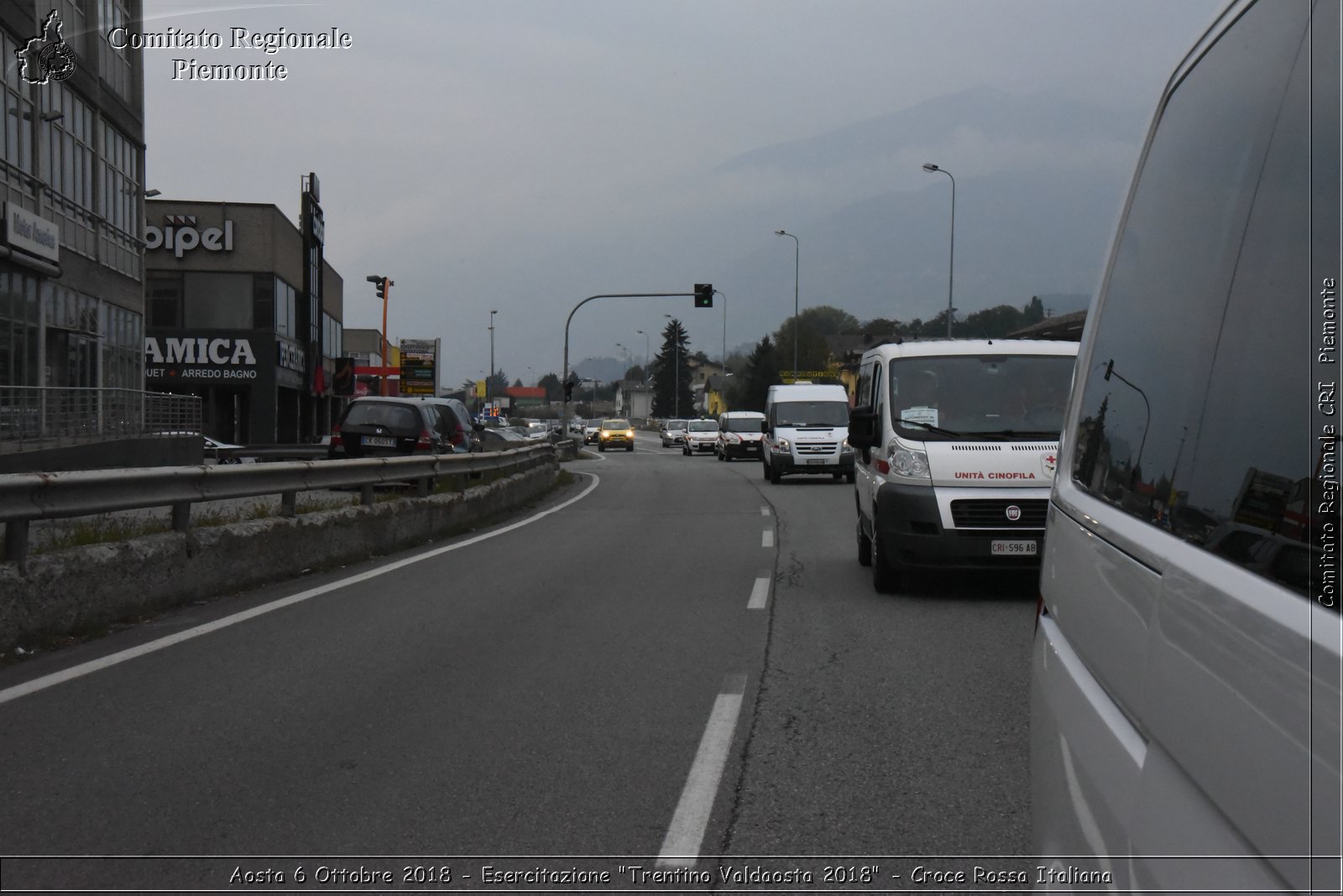 Aosta 6 Ottobre 2018 - Esercitazione "Trentino Valdaosta 2018" - Croce Rossa Italiana- Comitato Regionale del Piemonte