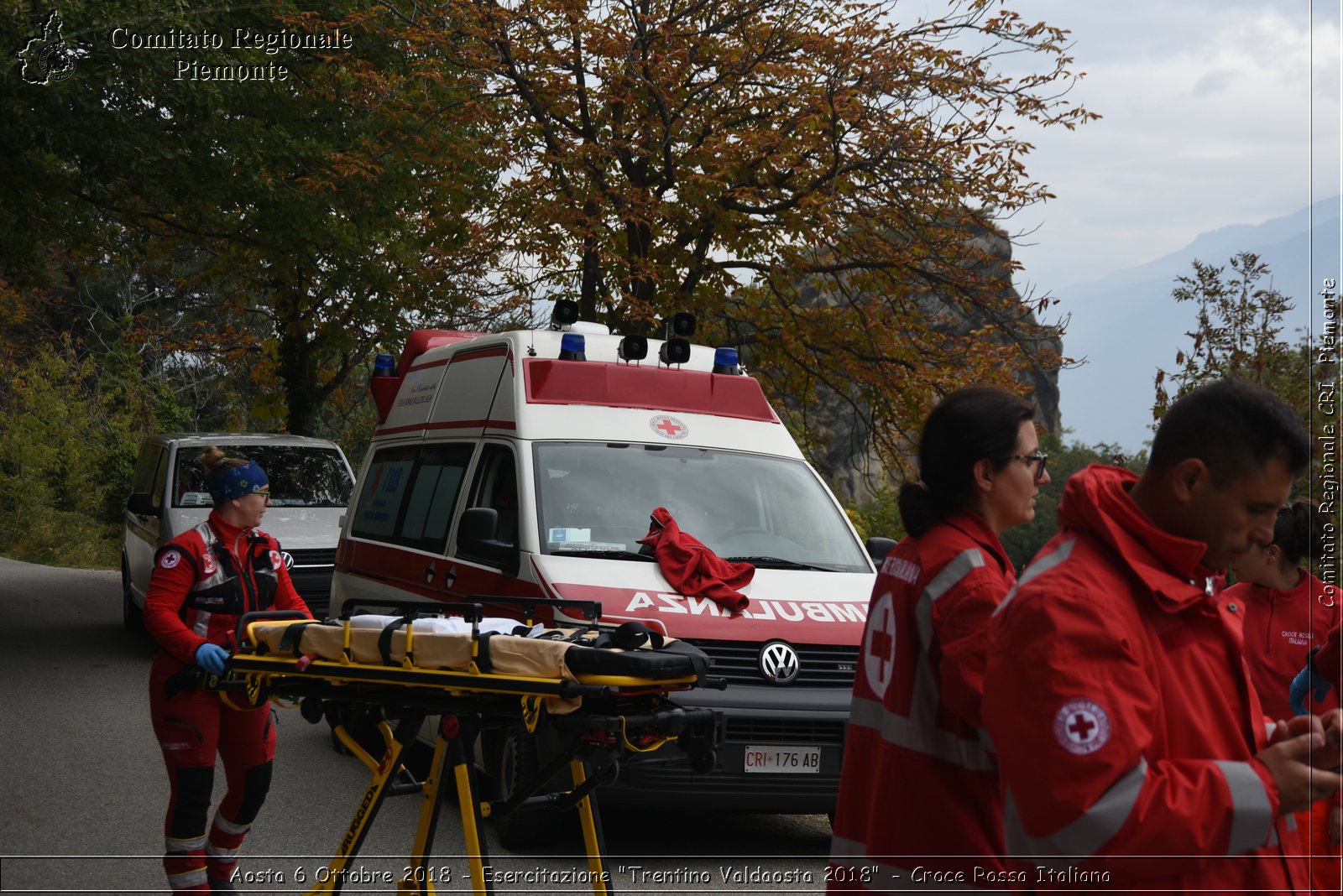 Aosta 6 Ottobre 2018 - Esercitazione "Trentino Valdaosta 2018" - Croce Rossa Italiana- Comitato Regionale del Piemonte