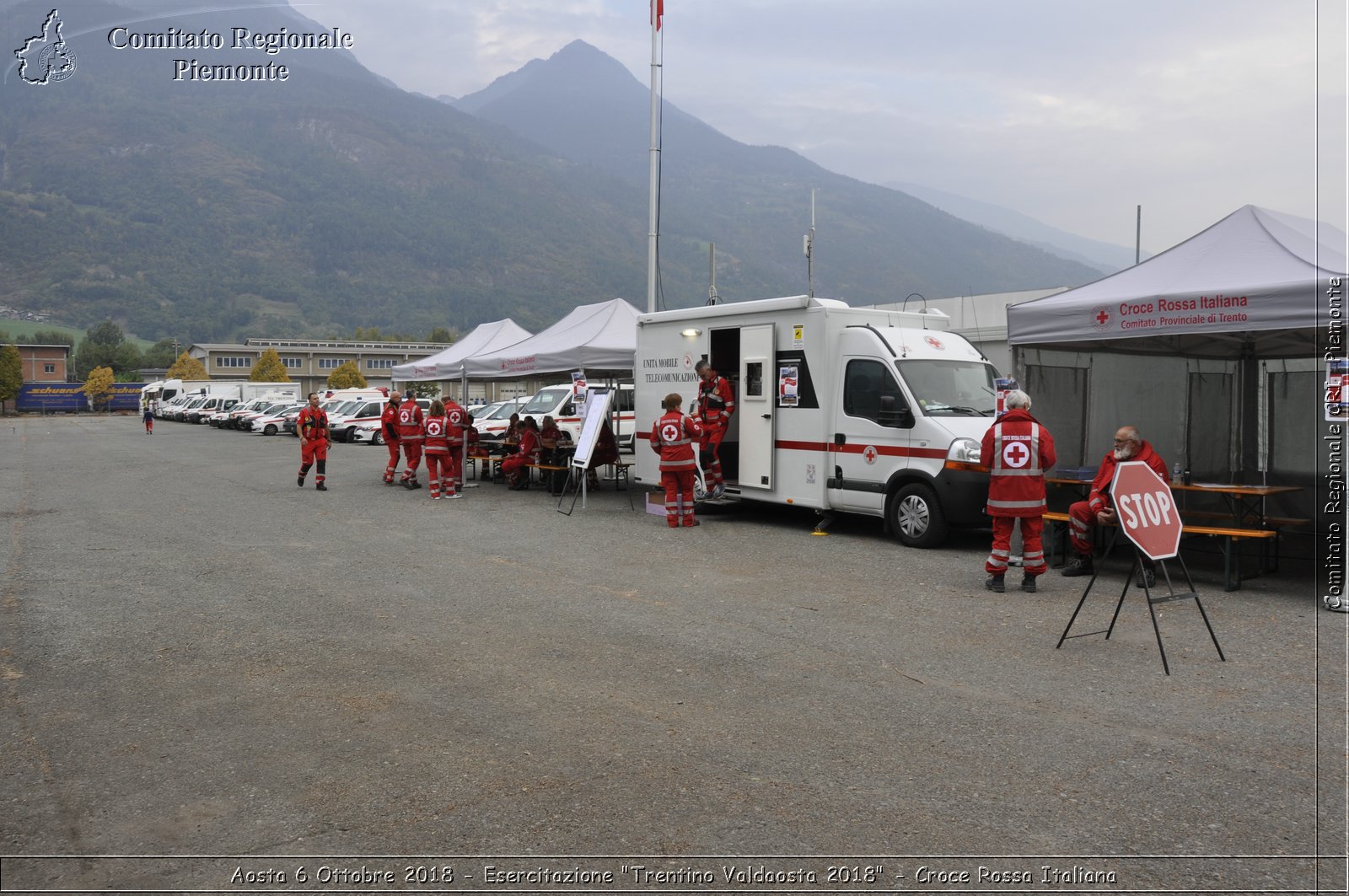 Aosta 6 Ottobre 2018 - Esercitazione "Trentino Valdaosta 2018" - Croce Rossa Italiana- Comitato Regionale del Piemonte