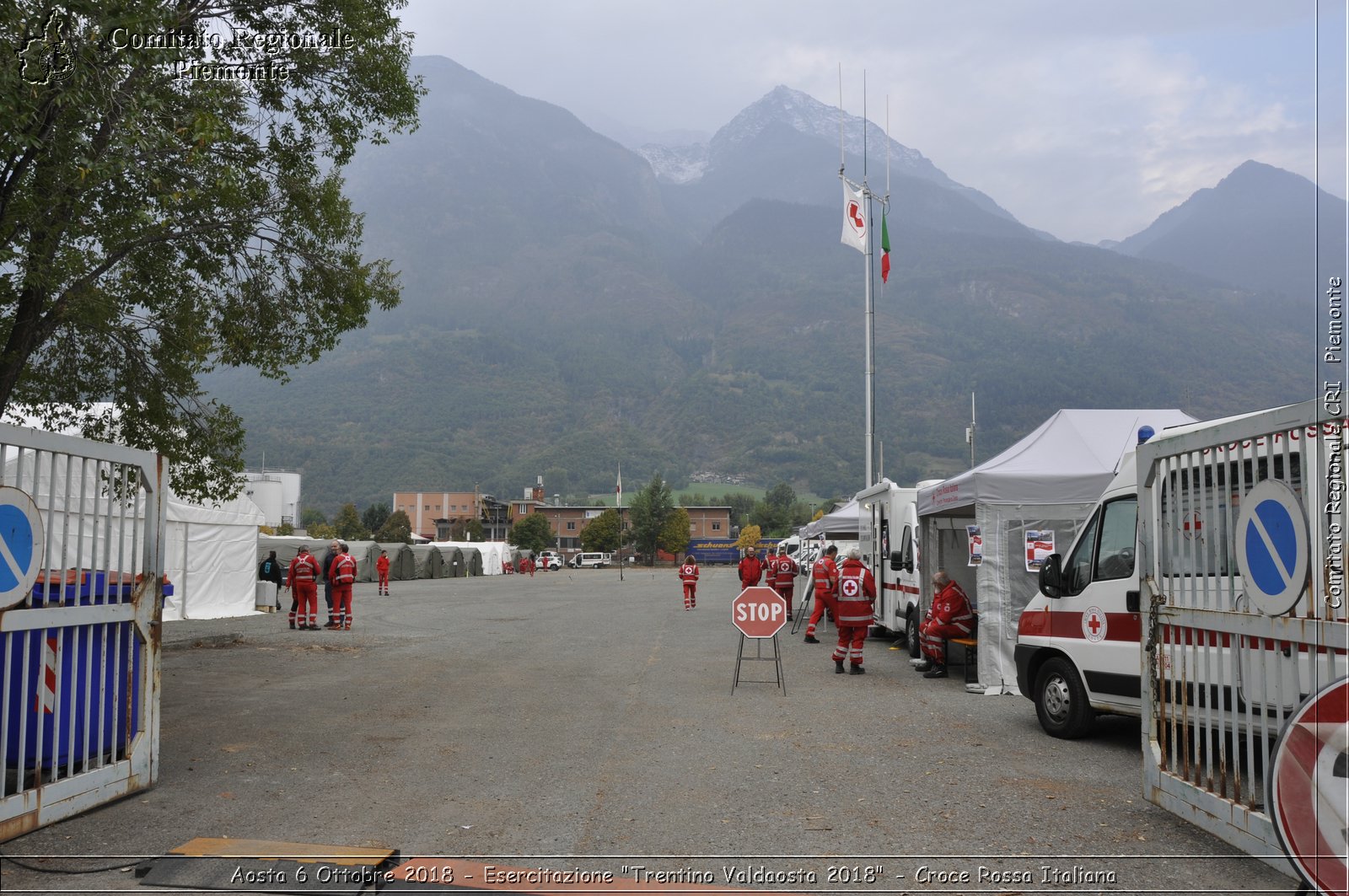 Aosta 6 Ottobre 2018 - Esercitazione "Trentino Valdaosta 2018" - Croce Rossa Italiana- Comitato Regionale del Piemonte