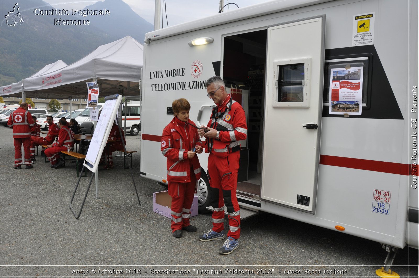 Aosta 6 Ottobre 2018 - Esercitazione "Trentino Valdaosta 2018" - Croce Rossa Italiana- Comitato Regionale del Piemonte