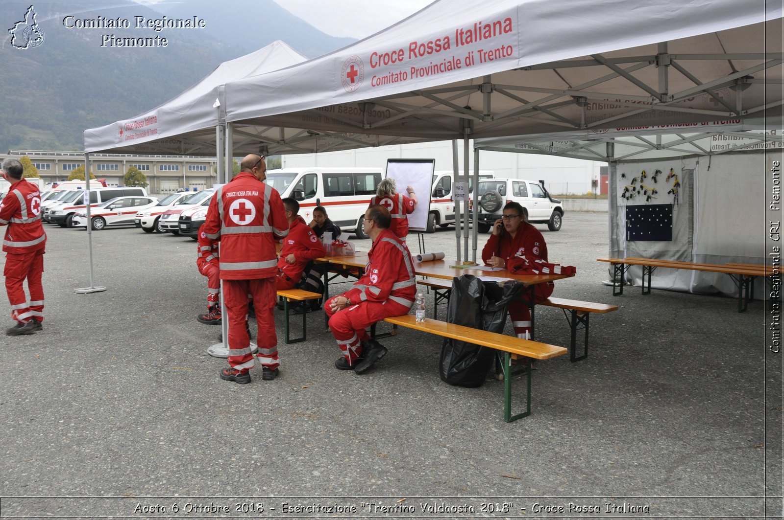 Aosta 6 Ottobre 2018 - Esercitazione "Trentino Valdaosta 2018" - Croce Rossa Italiana- Comitato Regionale del Piemonte