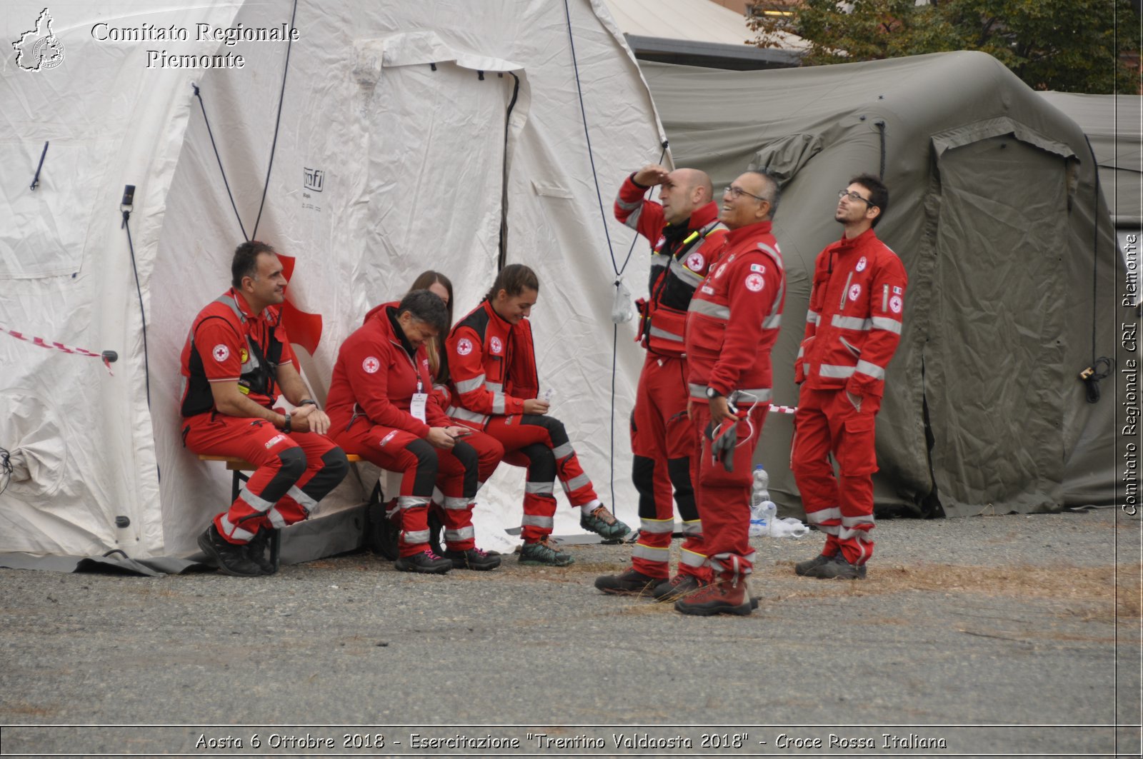 Aosta 6 Ottobre 2018 - Esercitazione "Trentino Valdaosta 2018" - Croce Rossa Italiana- Comitato Regionale del Piemonte