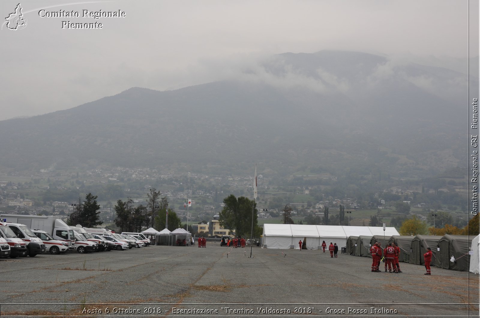 Aosta 6 Ottobre 2018 - Esercitazione "Trentino Valdaosta 2018" - Croce Rossa Italiana- Comitato Regionale del Piemonte