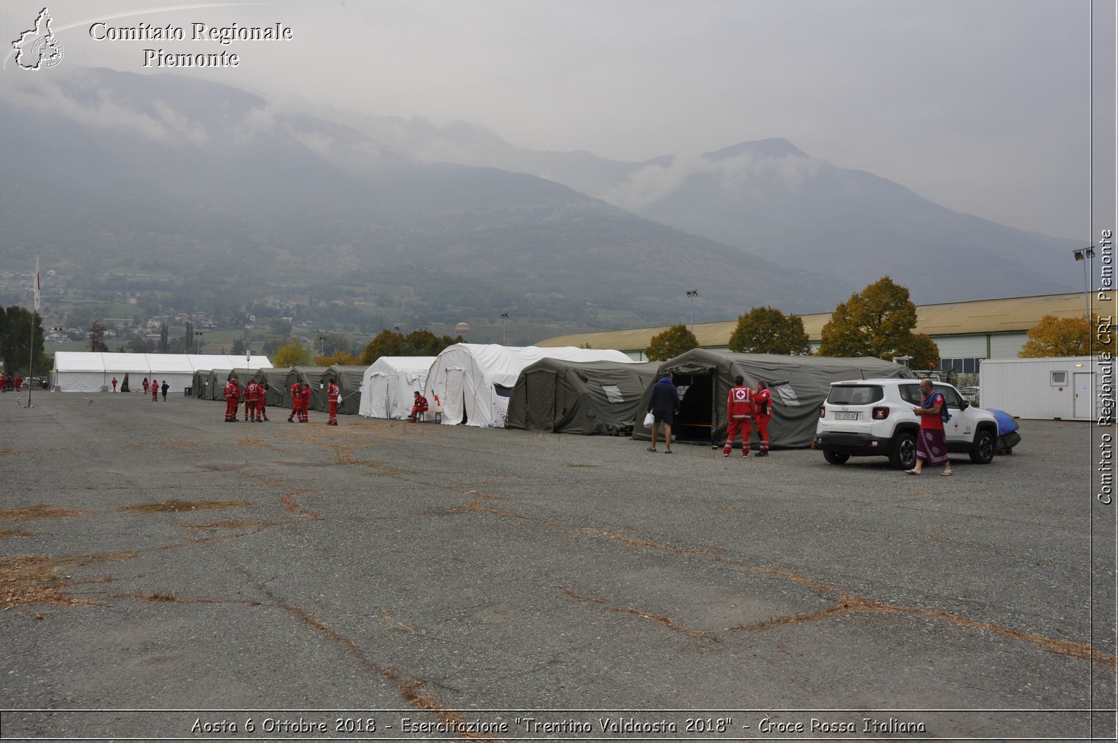 Aosta 6 Ottobre 2018 - Esercitazione "Trentino Valdaosta 2018" - Croce Rossa Italiana- Comitato Regionale del Piemonte