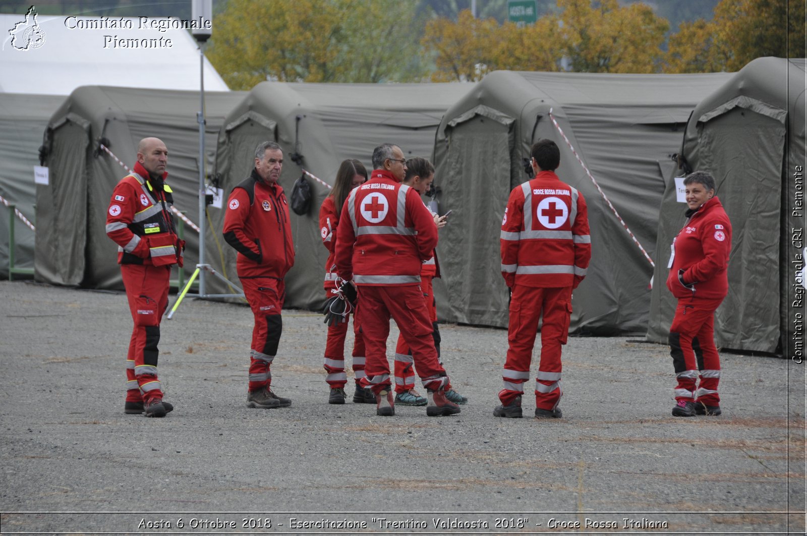 Aosta 6 Ottobre 2018 - Esercitazione "Trentino Valdaosta 2018" - Croce Rossa Italiana- Comitato Regionale del Piemonte