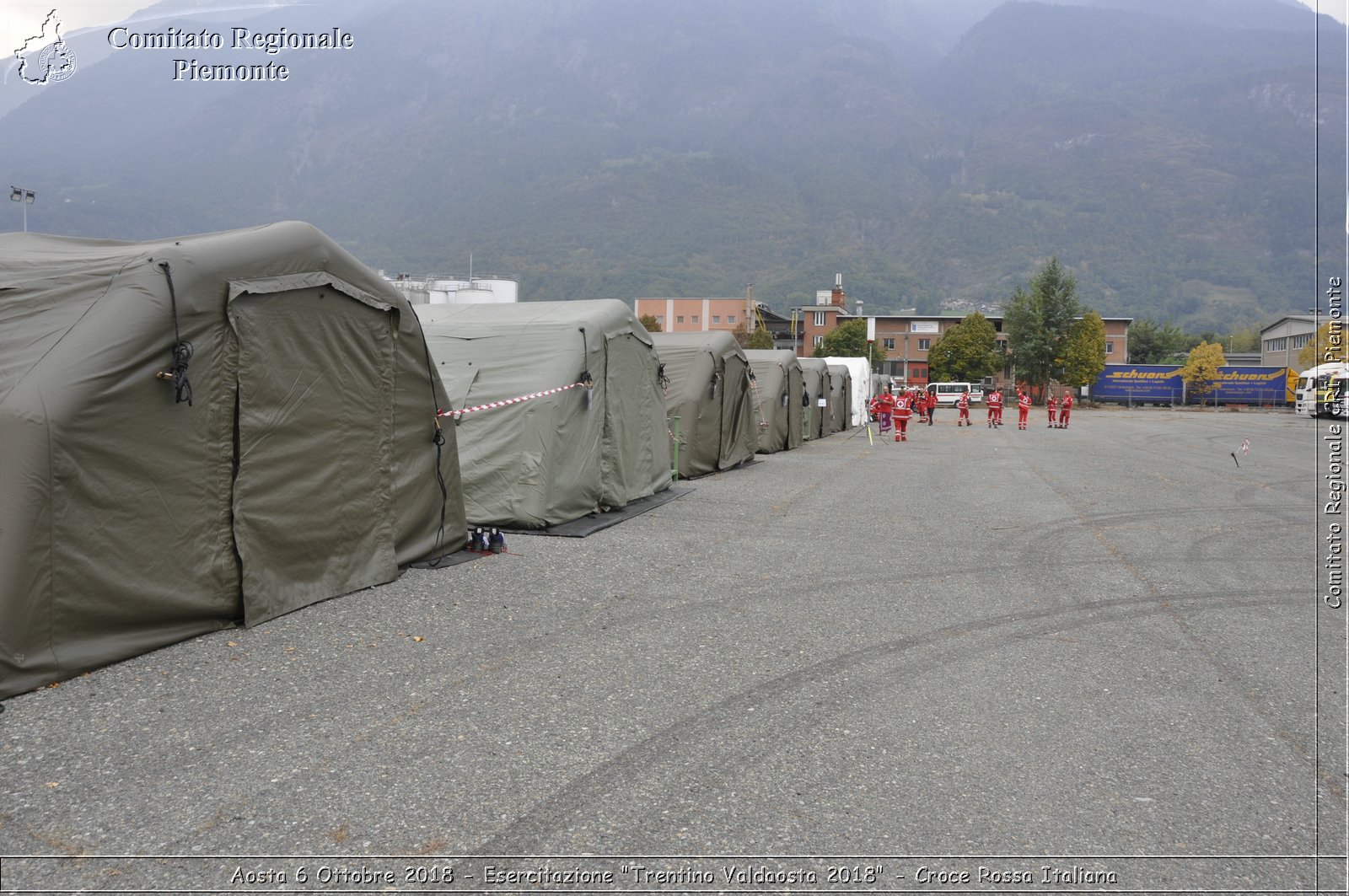 Aosta 6 Ottobre 2018 - Esercitazione "Trentino Valdaosta 2018" - Croce Rossa Italiana- Comitato Regionale del Piemonte