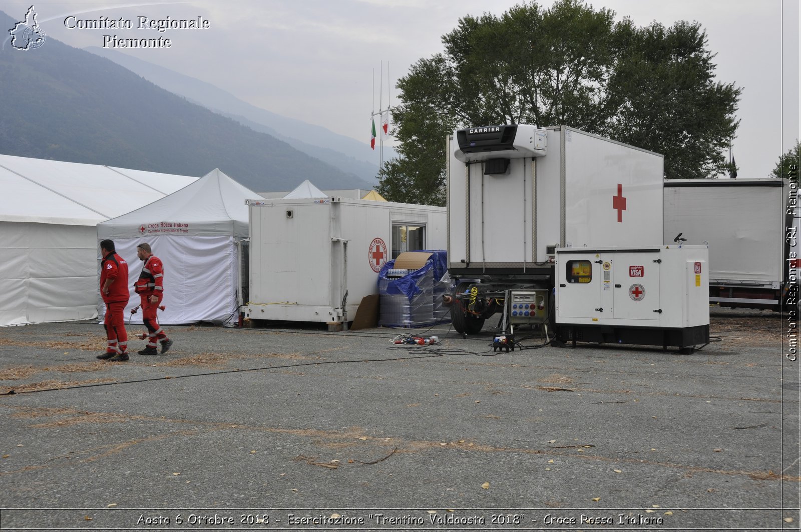 Aosta 6 Ottobre 2018 - Esercitazione "Trentino Valdaosta 2018" - Croce Rossa Italiana- Comitato Regionale del Piemonte