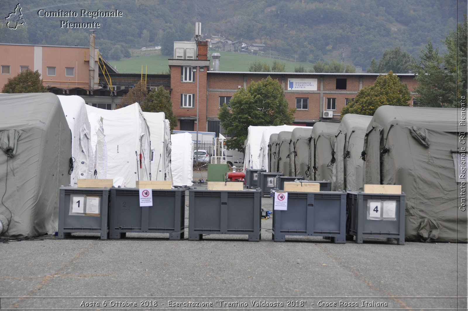 Aosta 6 Ottobre 2018 - Esercitazione "Trentino Valdaosta 2018" - Croce Rossa Italiana- Comitato Regionale del Piemonte