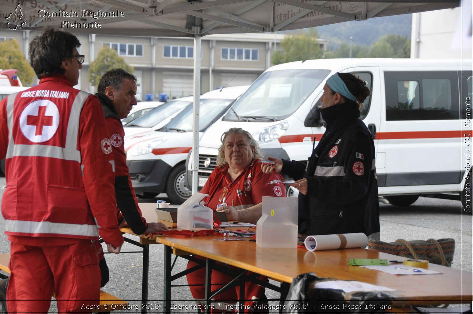 Aosta 6 Ottobre 2018 - Esercitazione "Trentino Valdaosta 2018" - Croce Rossa Italiana- Comitato Regionale del Piemonte