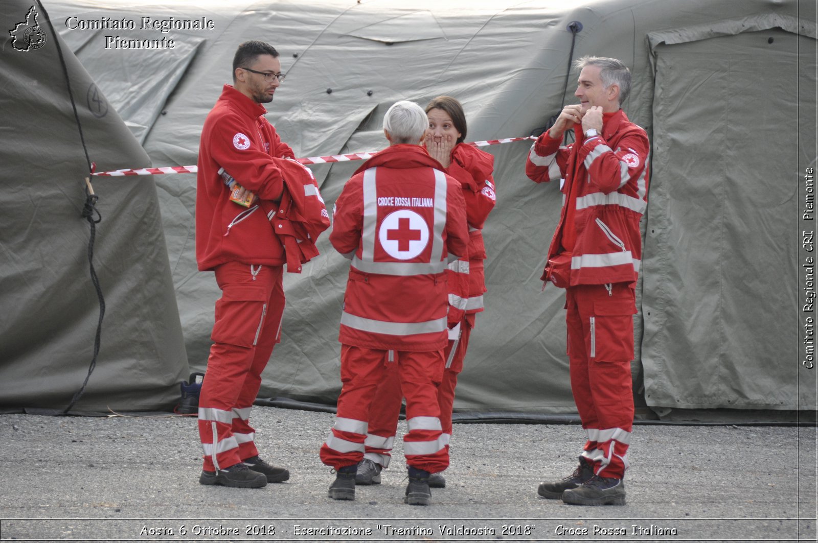 Aosta 6 Ottobre 2018 - Esercitazione "Trentino Valdaosta 2018" - Croce Rossa Italiana- Comitato Regionale del Piemonte