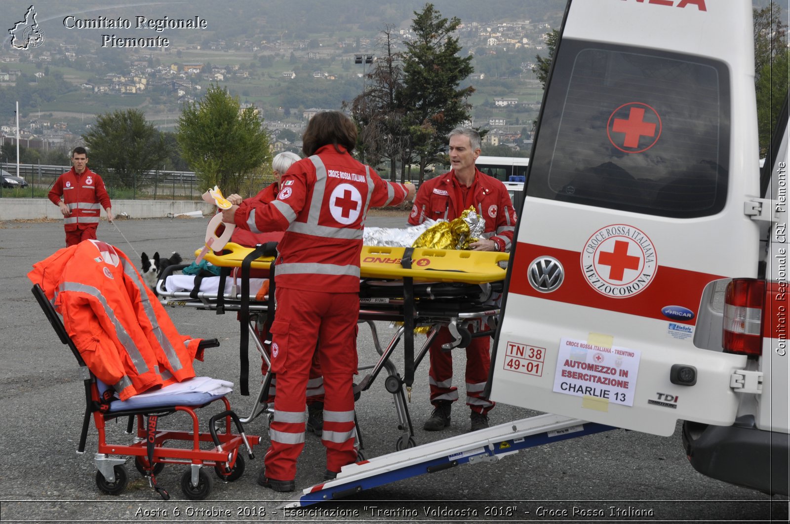 Aosta 6 Ottobre 2018 - Esercitazione "Trentino Valdaosta 2018" - Croce Rossa Italiana- Comitato Regionale del Piemonte