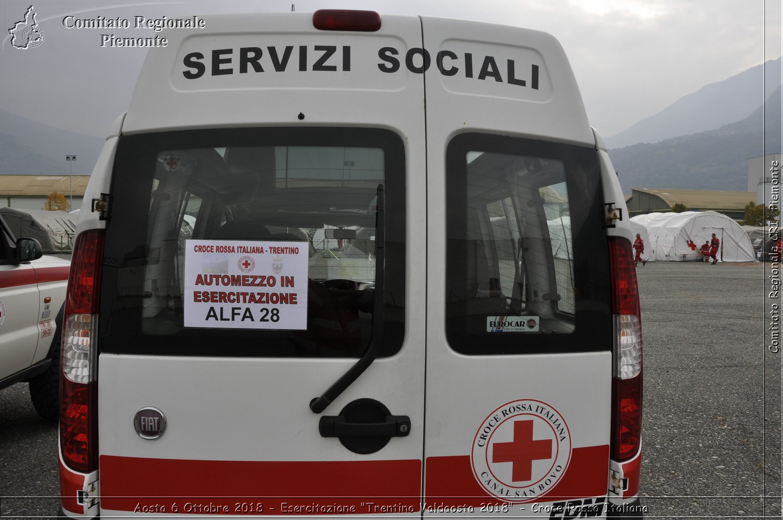 Aosta 6 Ottobre 2018 - Esercitazione "Trentino Valdaosta 2018" - Croce Rossa Italiana- Comitato Regionale del Piemonte