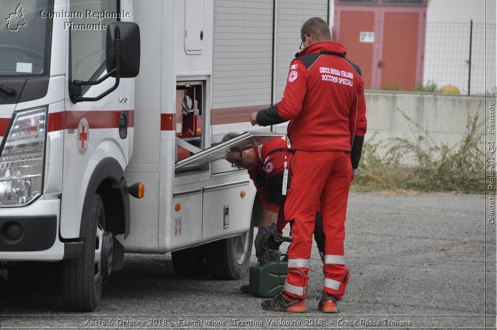 Aosta 6 Ottobre 2018 - Esercitazione "Trentino Valdaosta 2018" - Croce Rossa Italiana- Comitato Regionale del Piemonte