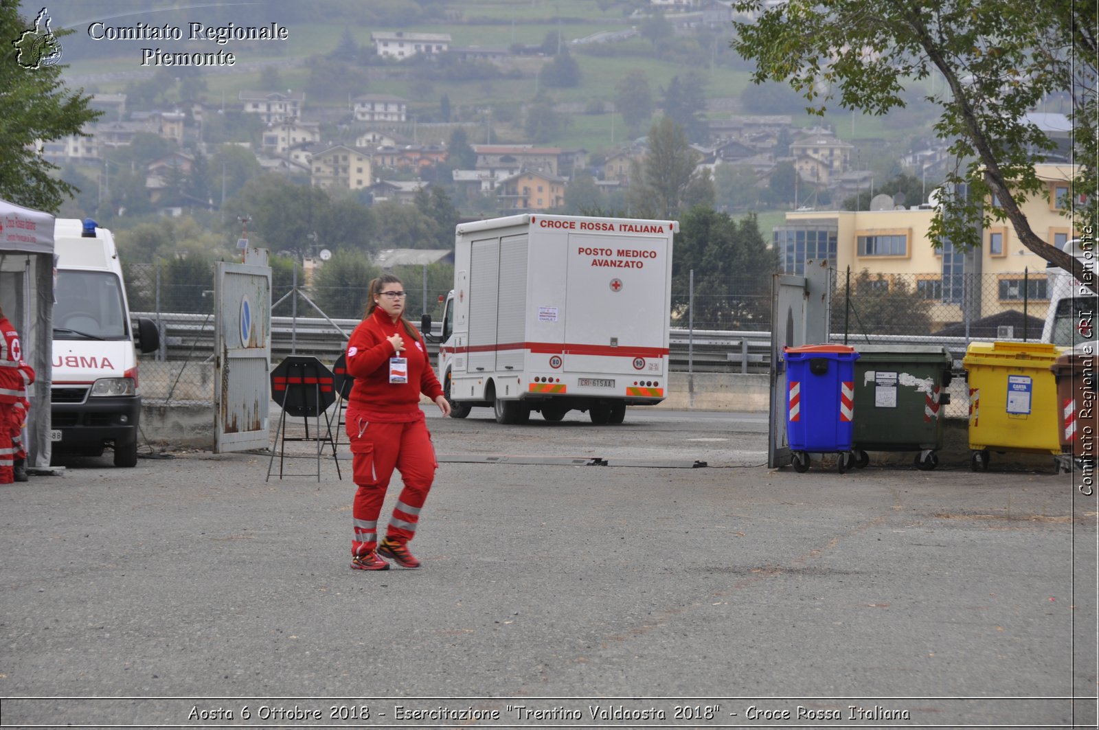 Aosta 6 Ottobre 2018 - Esercitazione "Trentino Valdaosta 2018" - Croce Rossa Italiana- Comitato Regionale del Piemonte