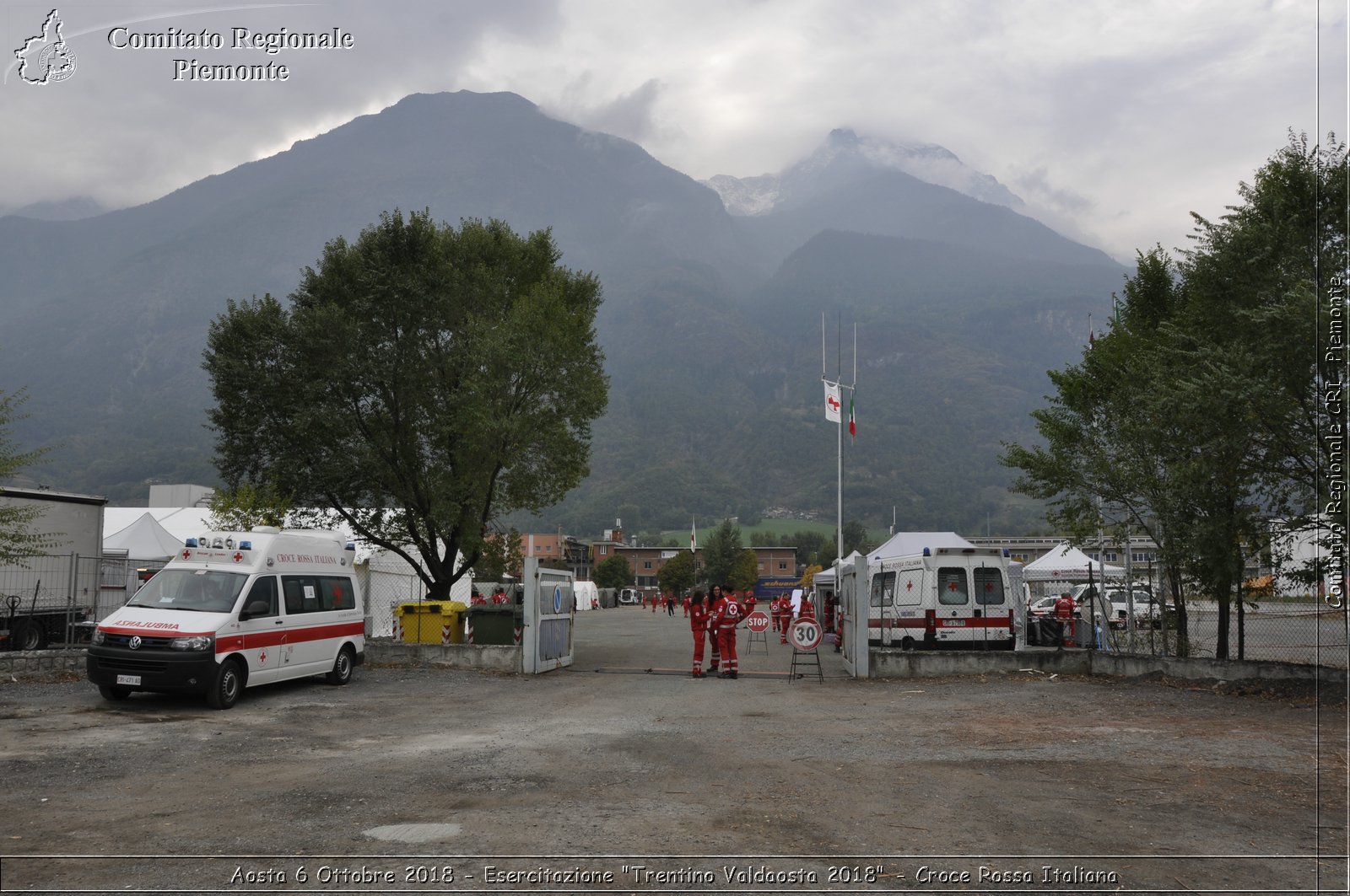 Aosta 6 Ottobre 2018 - Esercitazione "Trentino Valdaosta 2018" - Croce Rossa Italiana- Comitato Regionale del Piemonte