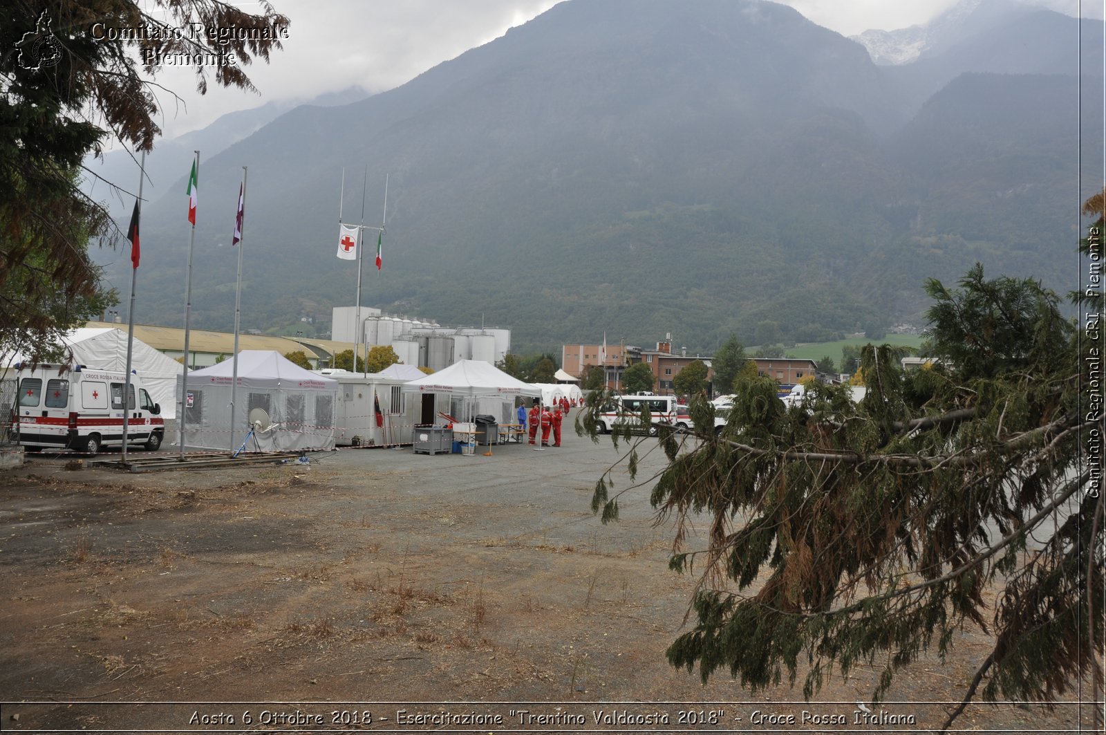 Aosta 6 Ottobre 2018 - Esercitazione "Trentino Valdaosta 2018" - Croce Rossa Italiana- Comitato Regionale del Piemonte