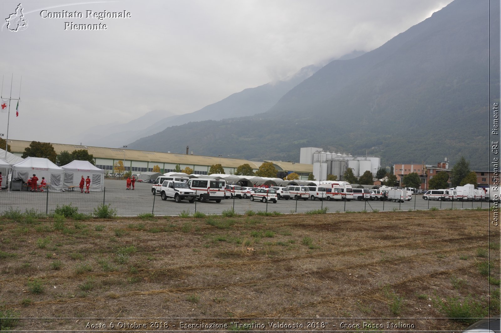 Aosta 6 Ottobre 2018 - Esercitazione "Trentino Valdaosta 2018" - Croce Rossa Italiana- Comitato Regionale del Piemonte