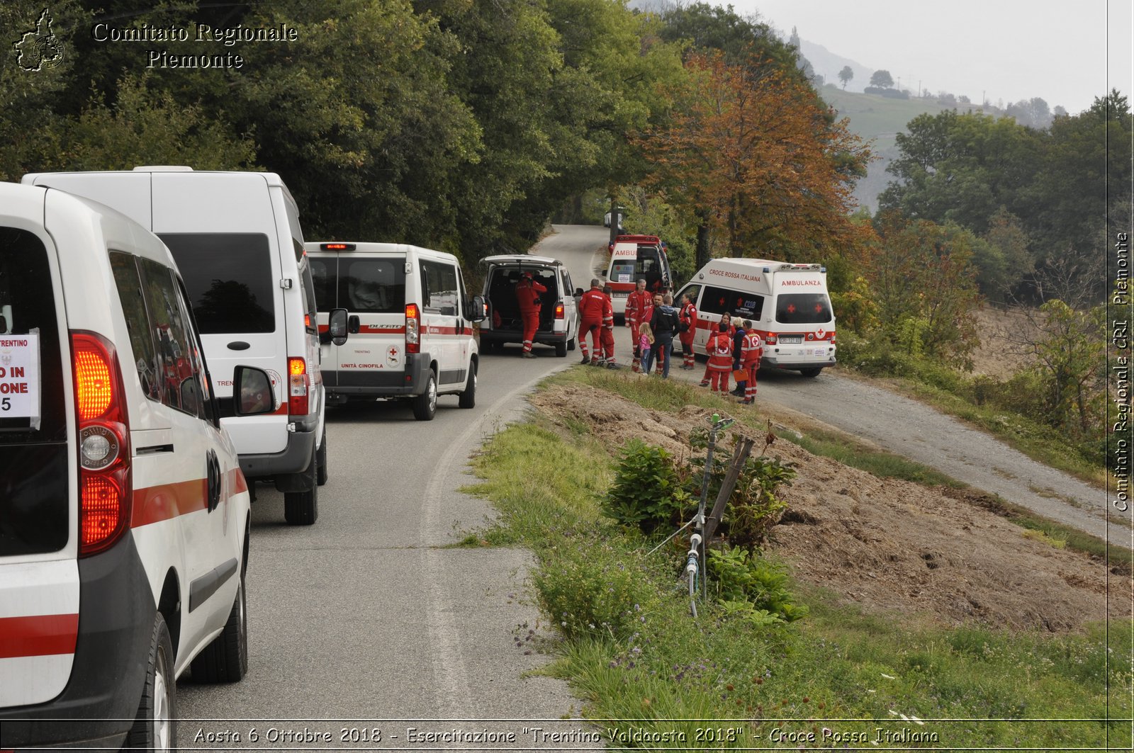 Aosta 6 Ottobre 2018 - Esercitazione "Trentino Valdaosta 2018" - Croce Rossa Italiana- Comitato Regionale del Piemonte