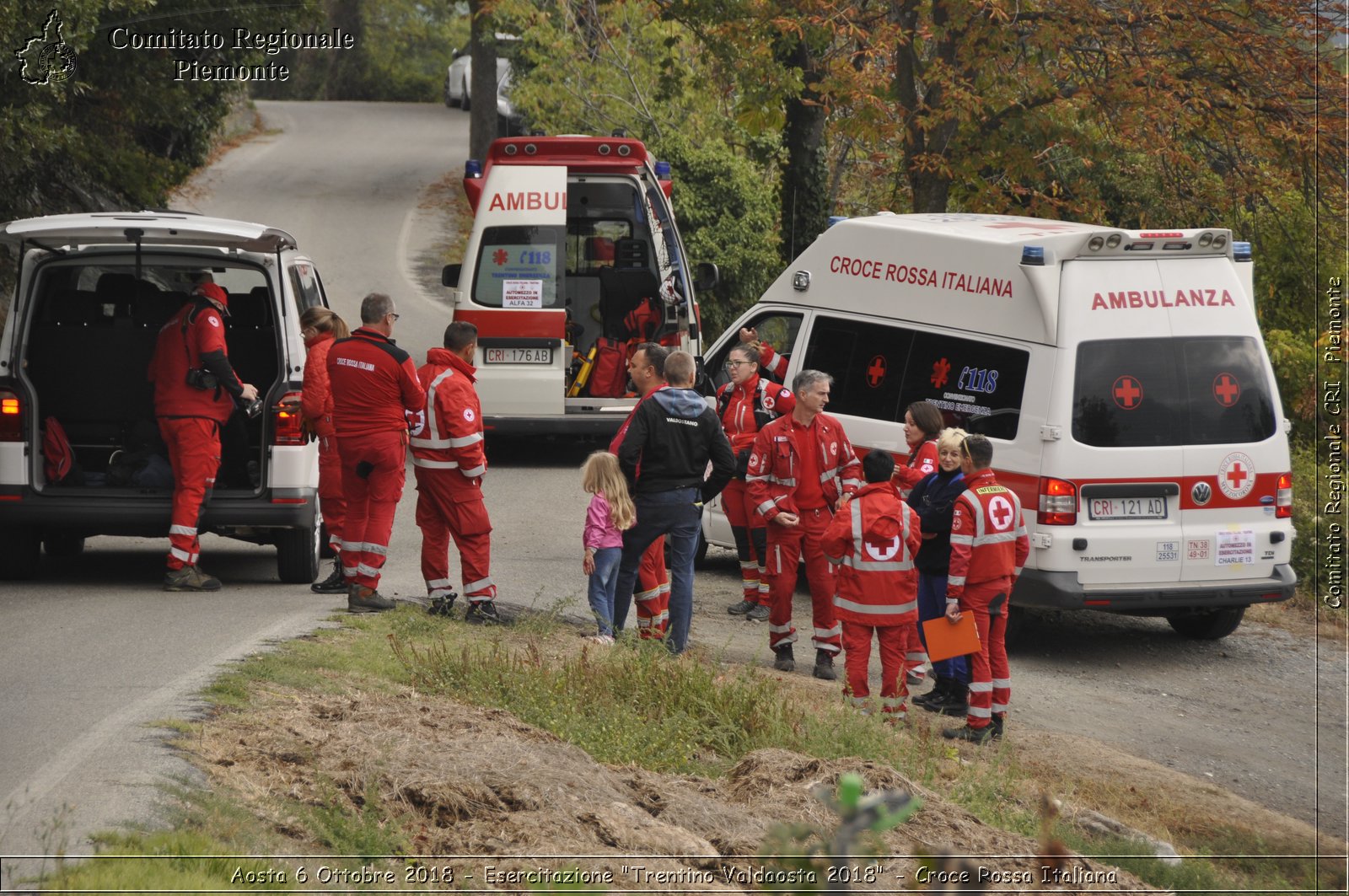 Aosta 6 Ottobre 2018 - Esercitazione "Trentino Valdaosta 2018" - Croce Rossa Italiana- Comitato Regionale del Piemonte