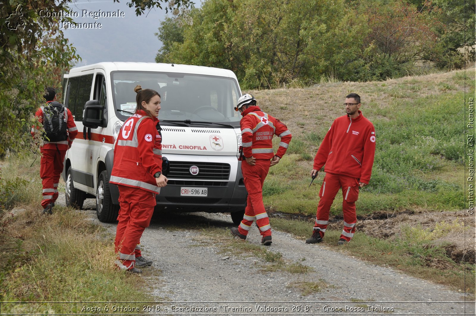 Aosta 6 Ottobre 2018 - Esercitazione "Trentino Valdaosta 2018" - Croce Rossa Italiana- Comitato Regionale del Piemonte