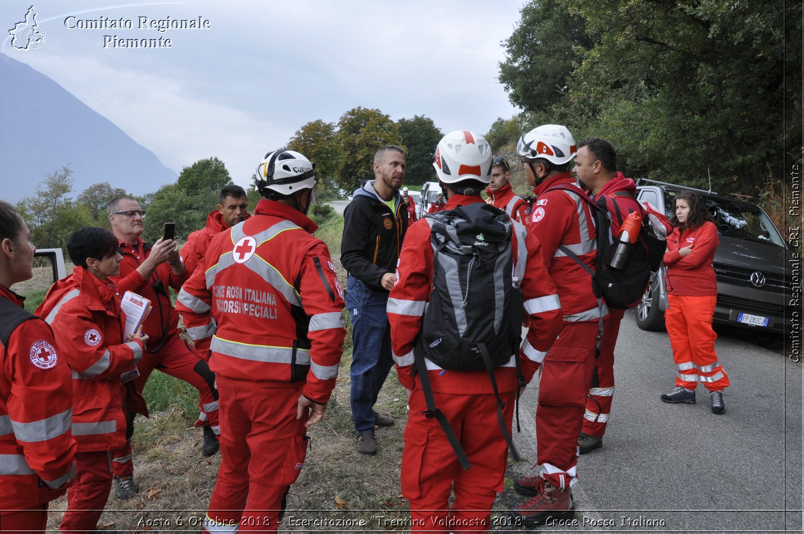 Aosta 6 Ottobre 2018 - Esercitazione "Trentino Valdaosta 2018" - Croce Rossa Italiana- Comitato Regionale del Piemonte