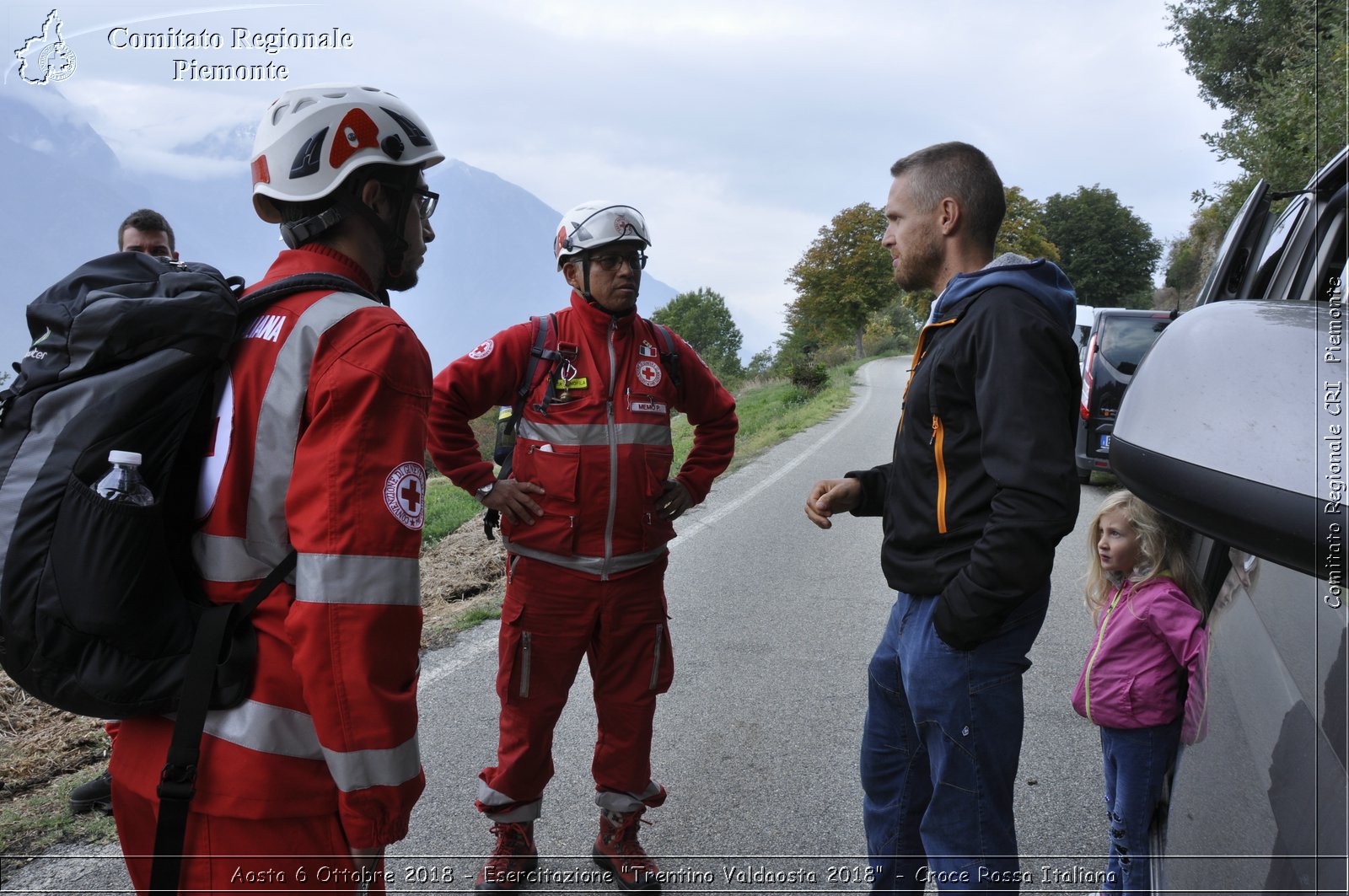 Aosta 6 Ottobre 2018 - Esercitazione "Trentino Valdaosta 2018" - Croce Rossa Italiana- Comitato Regionale del Piemonte