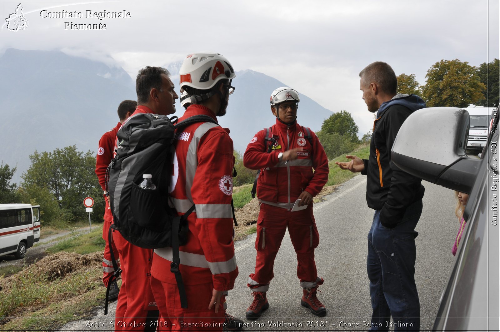 Aosta 6 Ottobre 2018 - Esercitazione "Trentino Valdaosta 2018" - Croce Rossa Italiana- Comitato Regionale del Piemonte