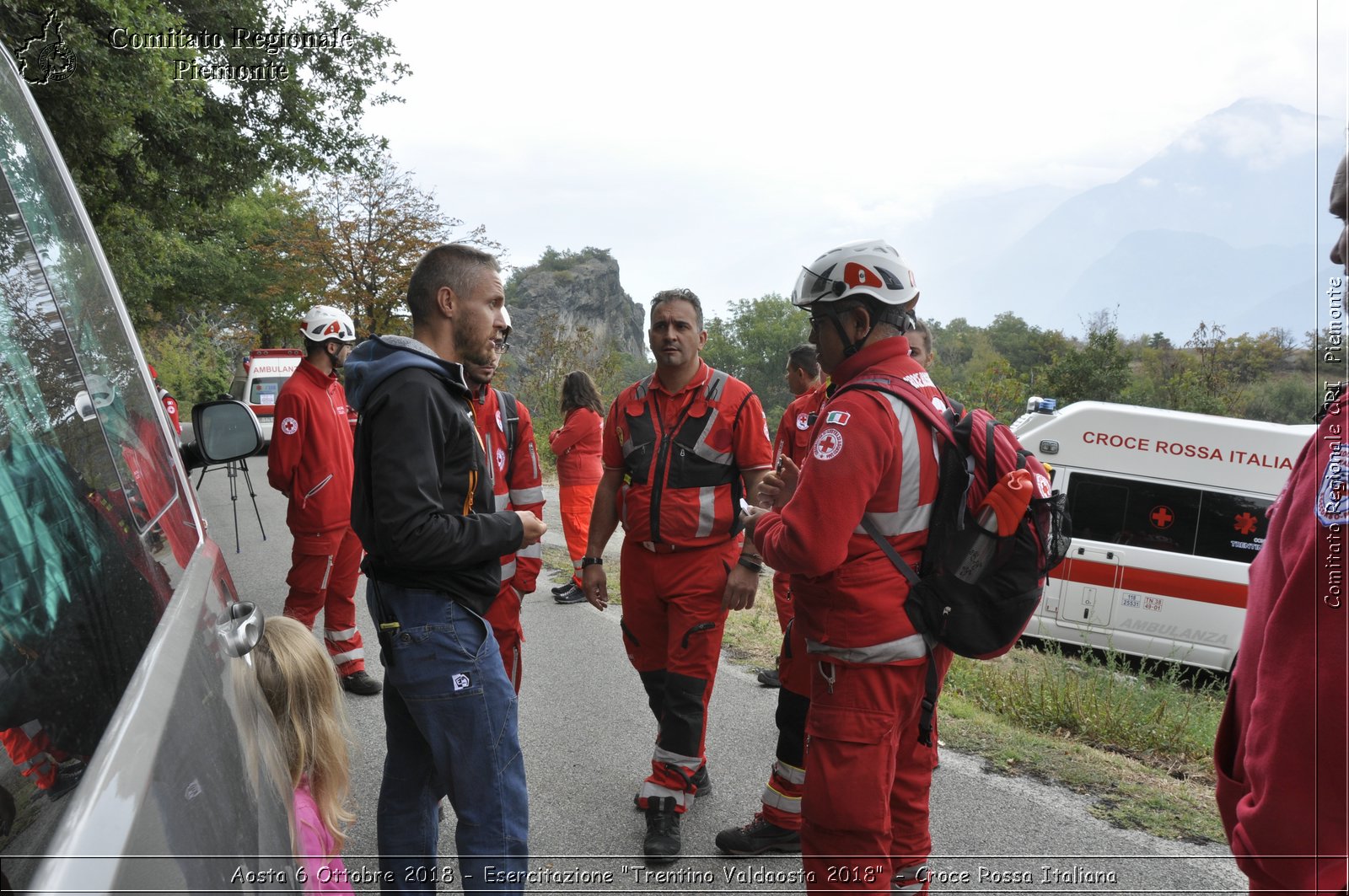 Aosta 6 Ottobre 2018 - Esercitazione "Trentino Valdaosta 2018" - Croce Rossa Italiana- Comitato Regionale del Piemonte