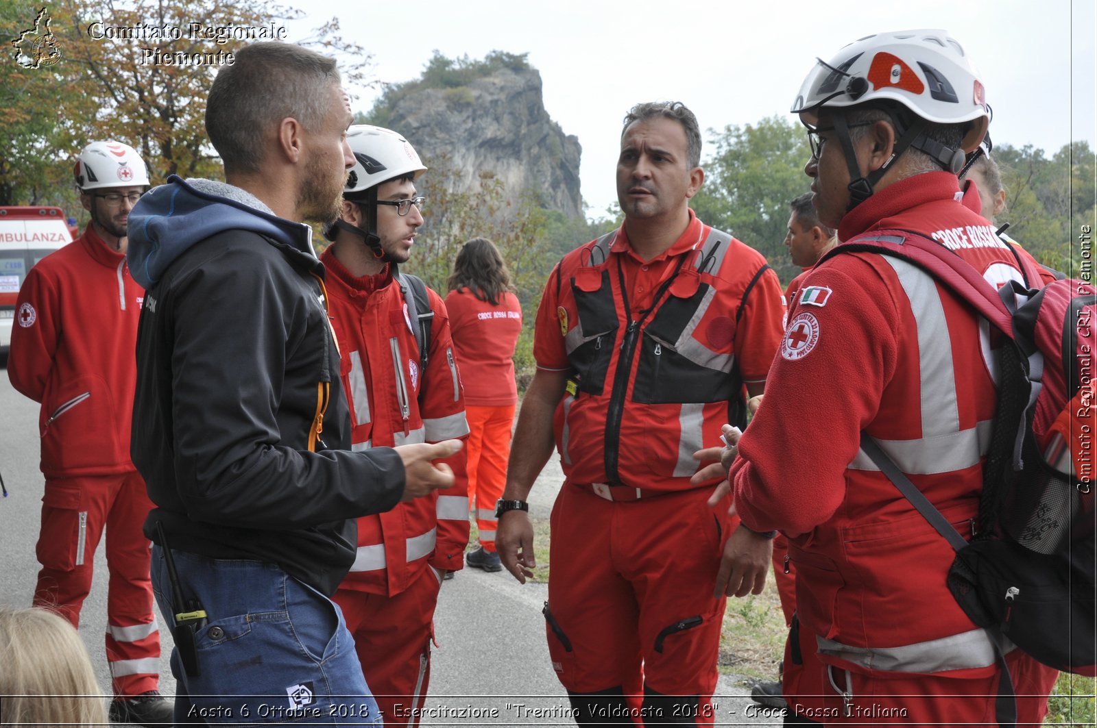 Aosta 6 Ottobre 2018 - Esercitazione "Trentino Valdaosta 2018" - Croce Rossa Italiana- Comitato Regionale del Piemonte