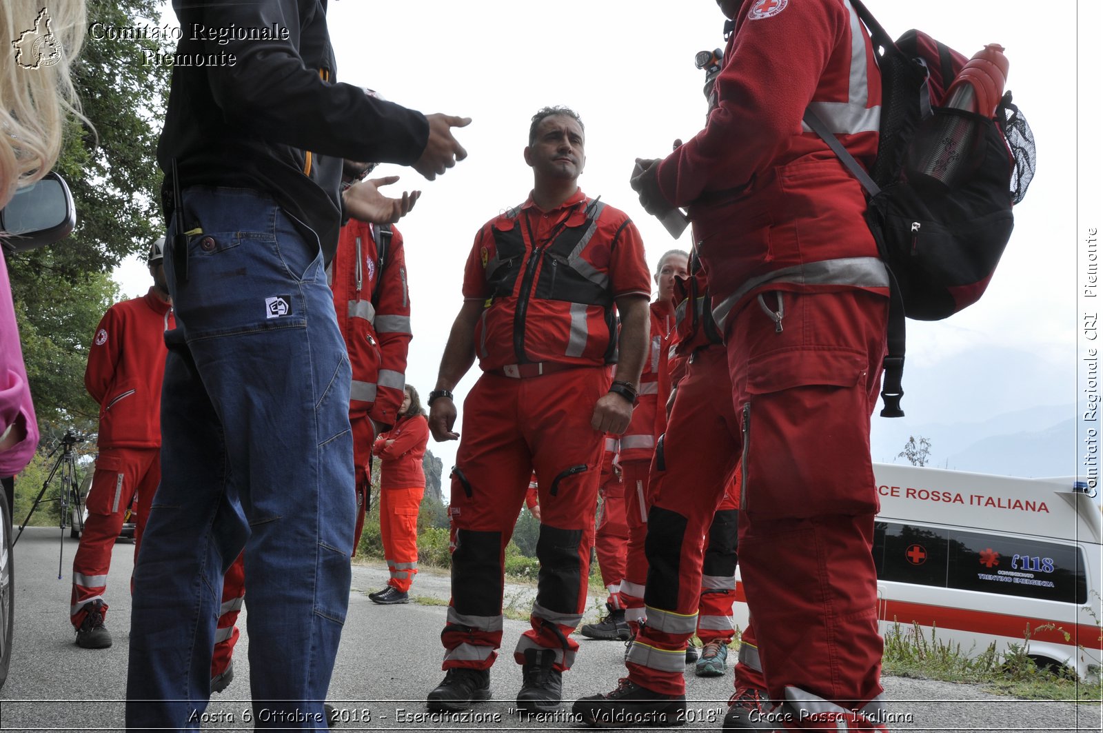 Aosta 6 Ottobre 2018 - Esercitazione "Trentino Valdaosta 2018" - Croce Rossa Italiana- Comitato Regionale del Piemonte