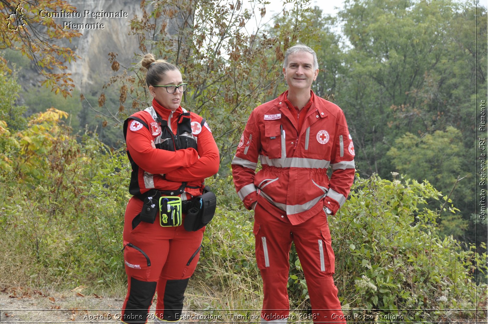 Aosta 6 Ottobre 2018 - Esercitazione "Trentino Valdaosta 2018" - Croce Rossa Italiana- Comitato Regionale del Piemonte