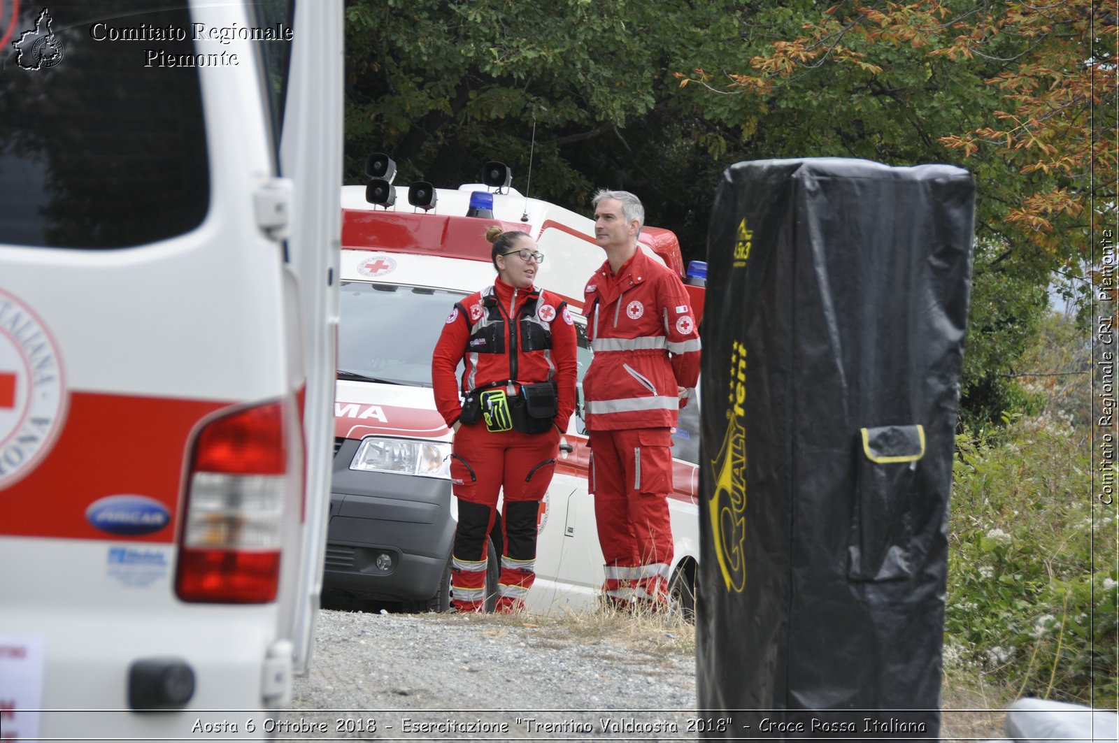 Aosta 6 Ottobre 2018 - Esercitazione "Trentino Valdaosta 2018" - Croce Rossa Italiana- Comitato Regionale del Piemonte