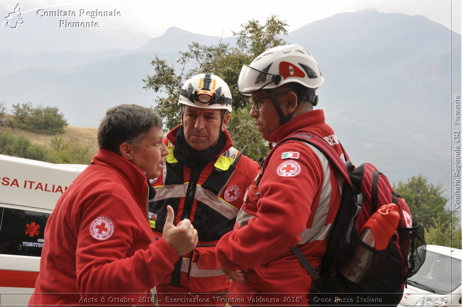 Aosta 6 Ottobre 2018 - Esercitazione "Trentino Valdaosta 2018" - Croce Rossa Italiana- Comitato Regionale del Piemonte