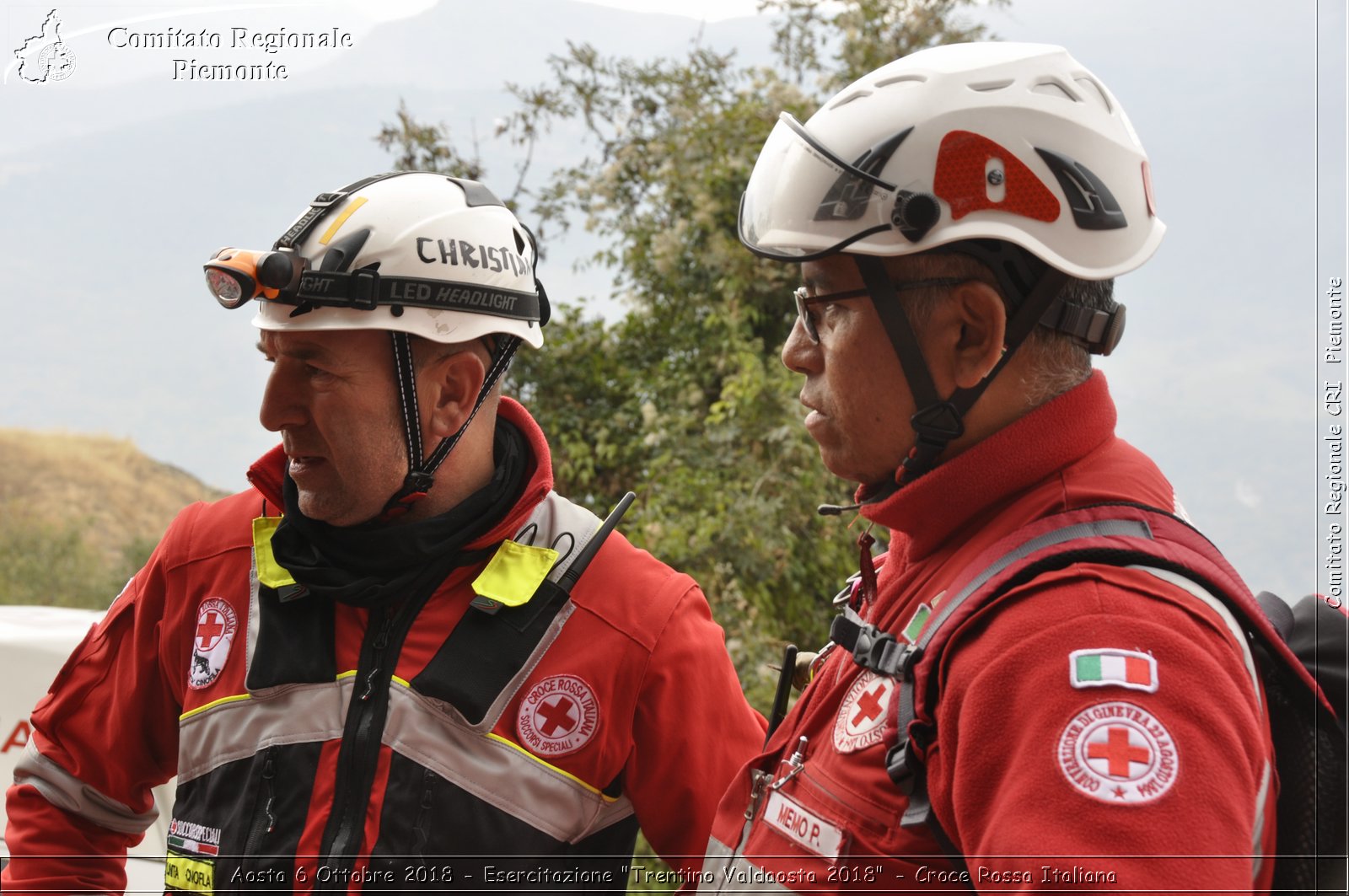 Aosta 6 Ottobre 2018 - Esercitazione "Trentino Valdaosta 2018" - Croce Rossa Italiana- Comitato Regionale del Piemonte