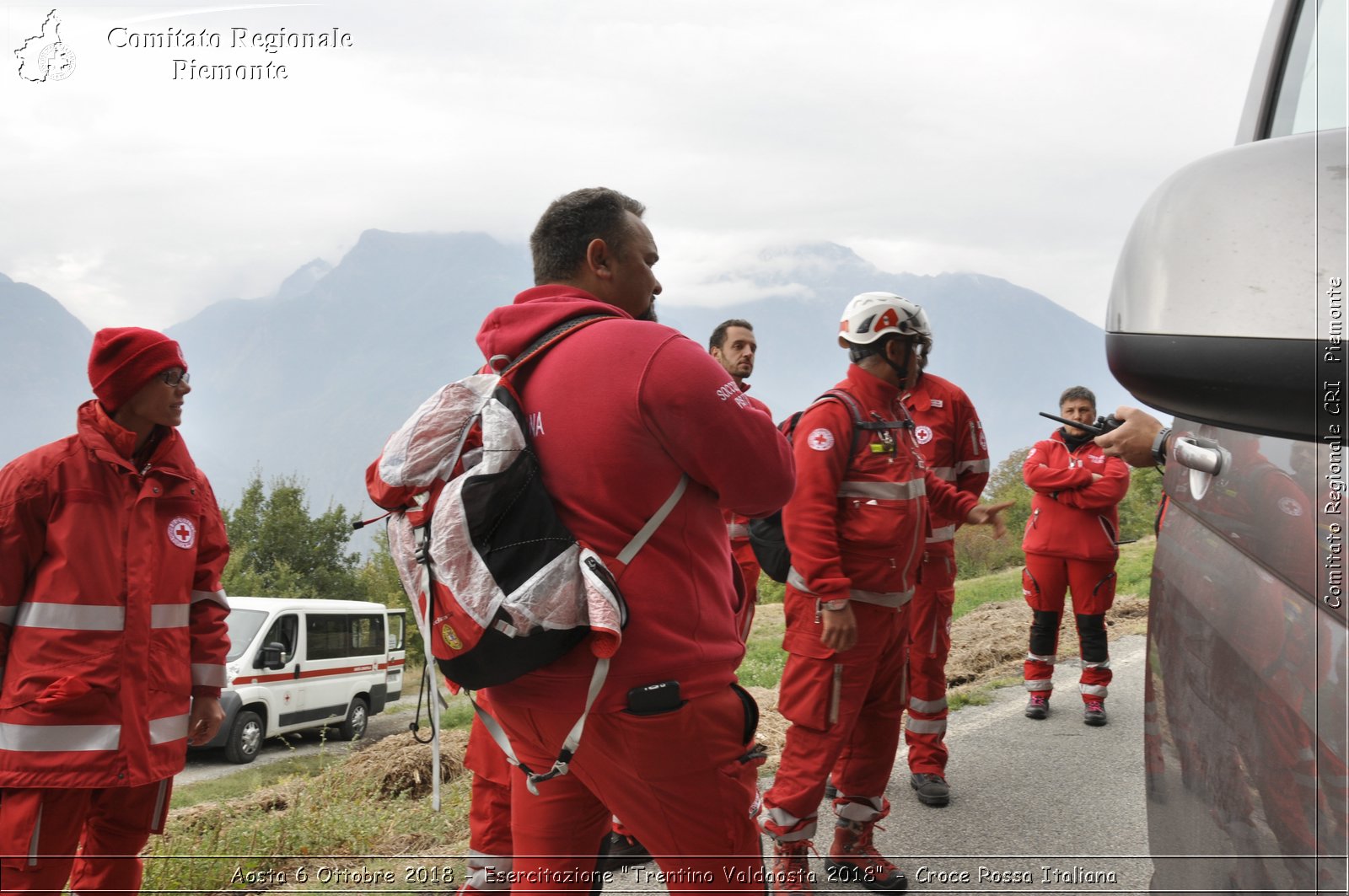 Aosta 6 Ottobre 2018 - Esercitazione "Trentino Valdaosta 2018" - Croce Rossa Italiana- Comitato Regionale del Piemonte