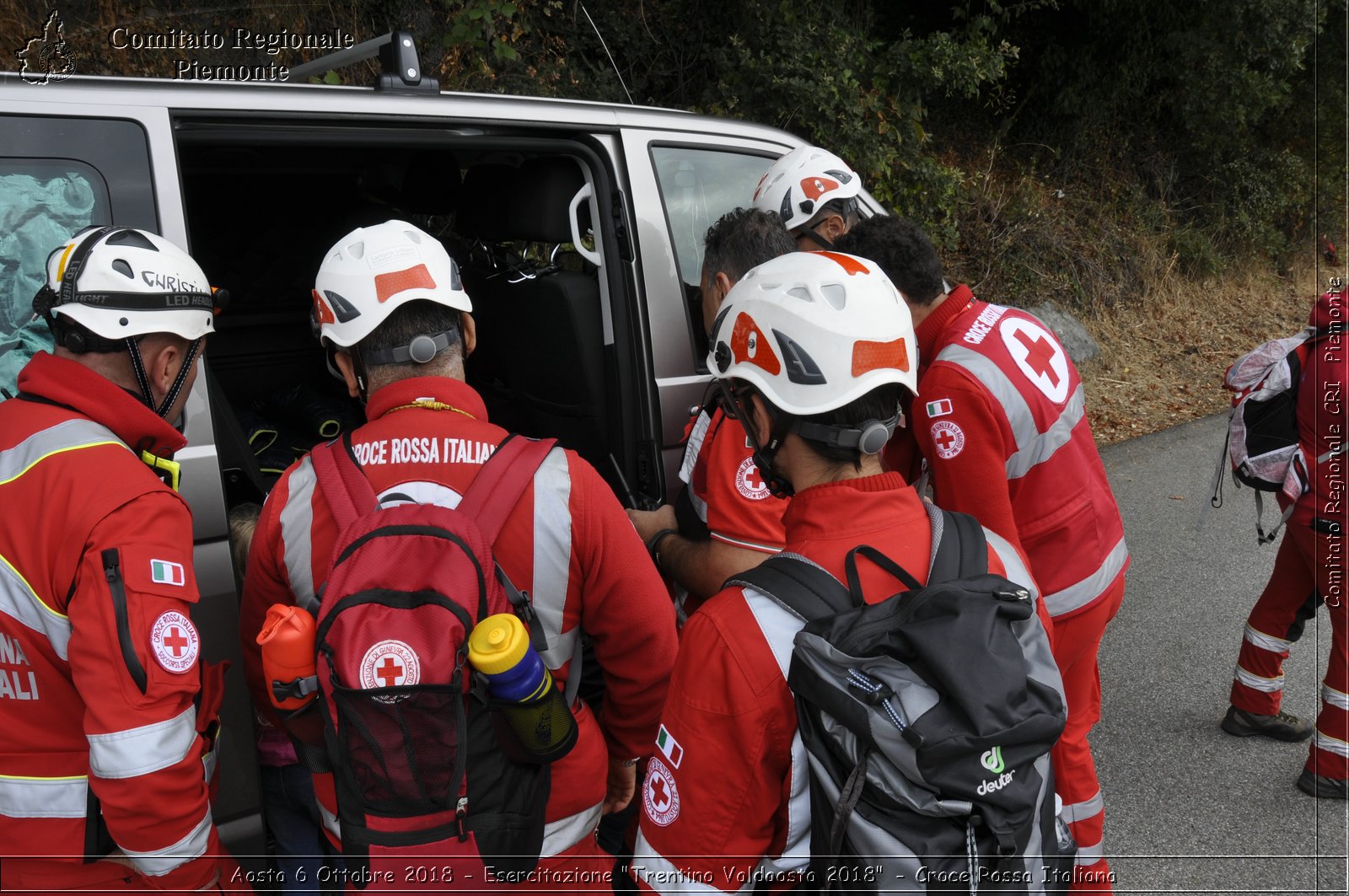 Aosta 6 Ottobre 2018 - Esercitazione "Trentino Valdaosta 2018" - Croce Rossa Italiana- Comitato Regionale del Piemonte