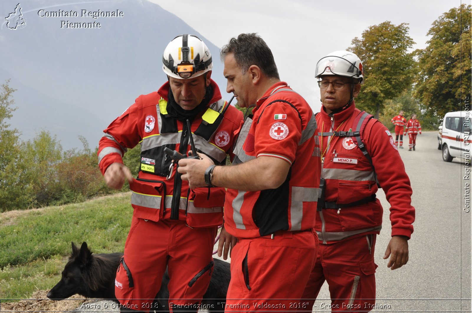 Aosta 6 Ottobre 2018 - Esercitazione "Trentino Valdaosta 2018" - Croce Rossa Italiana- Comitato Regionale del Piemonte