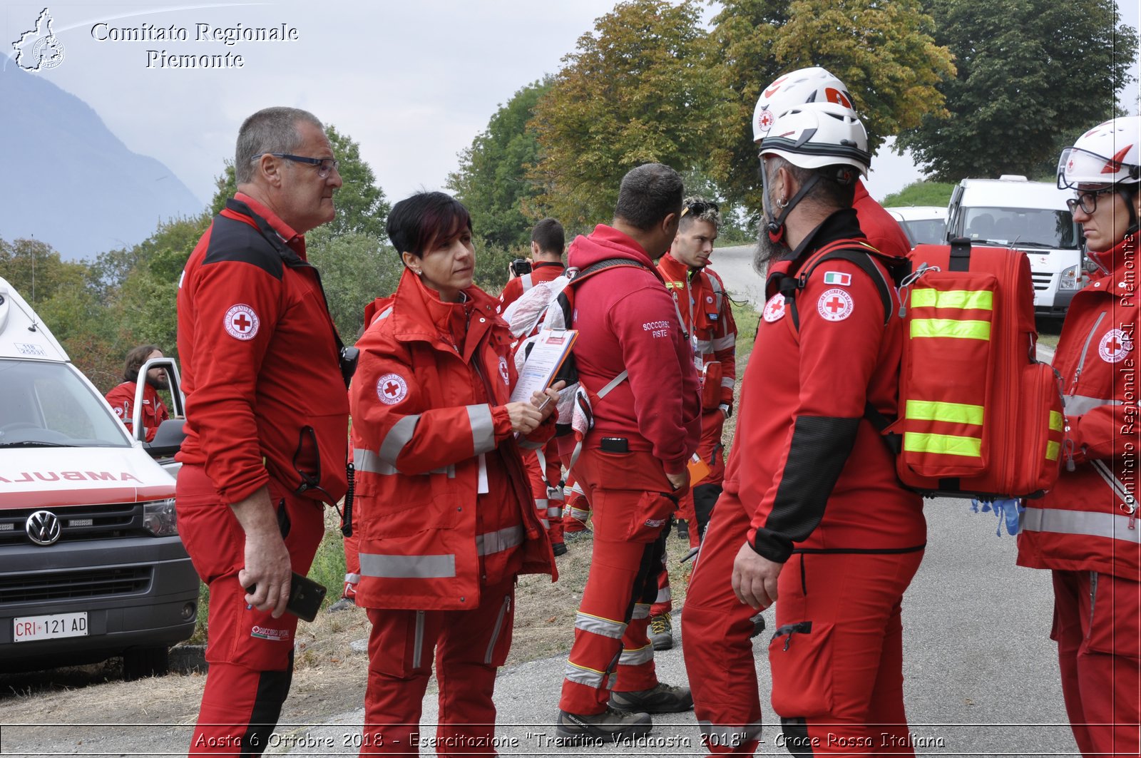 Aosta 6 Ottobre 2018 - Esercitazione "Trentino Valdaosta 2018" - Croce Rossa Italiana- Comitato Regionale del Piemonte