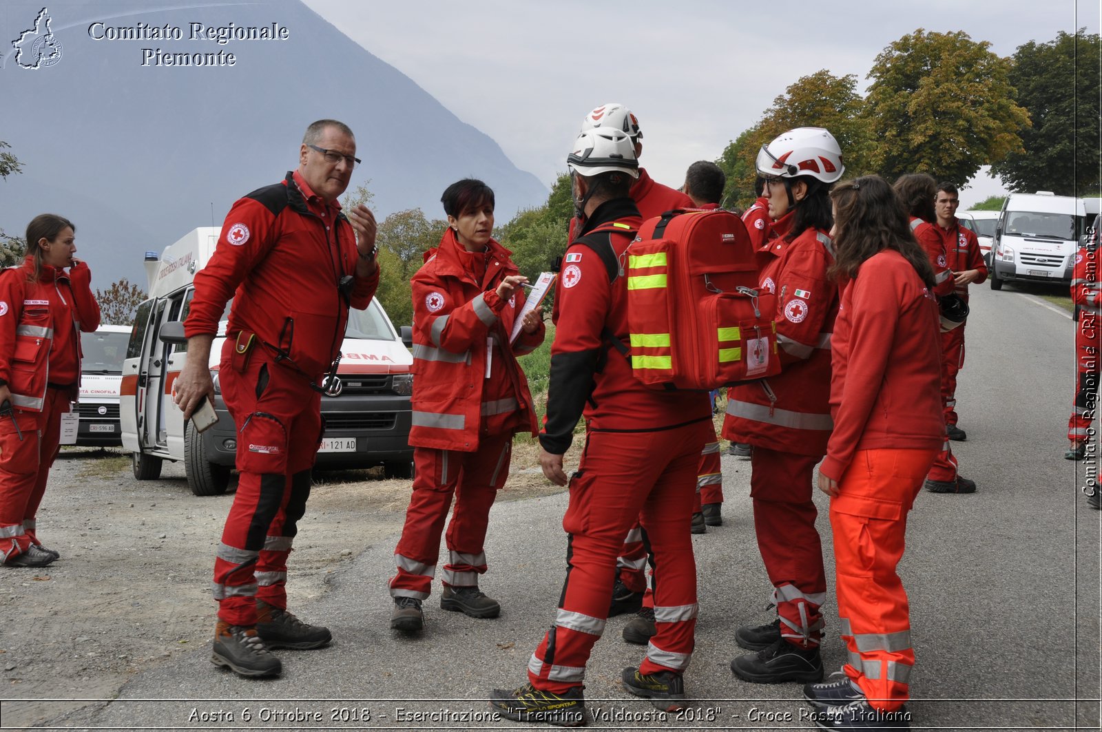 Aosta 6 Ottobre 2018 - Esercitazione "Trentino Valdaosta 2018" - Croce Rossa Italiana- Comitato Regionale del Piemonte