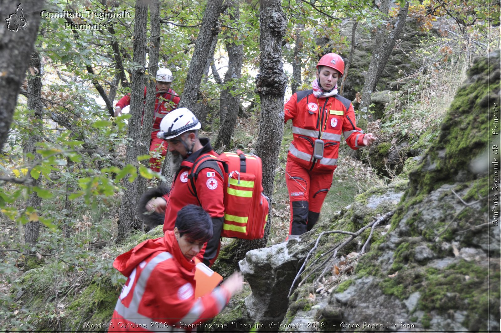 Aosta 6 Ottobre 2018 - Esercitazione "Trentino Valdaosta 2018" - Croce Rossa Italiana- Comitato Regionale del Piemonte