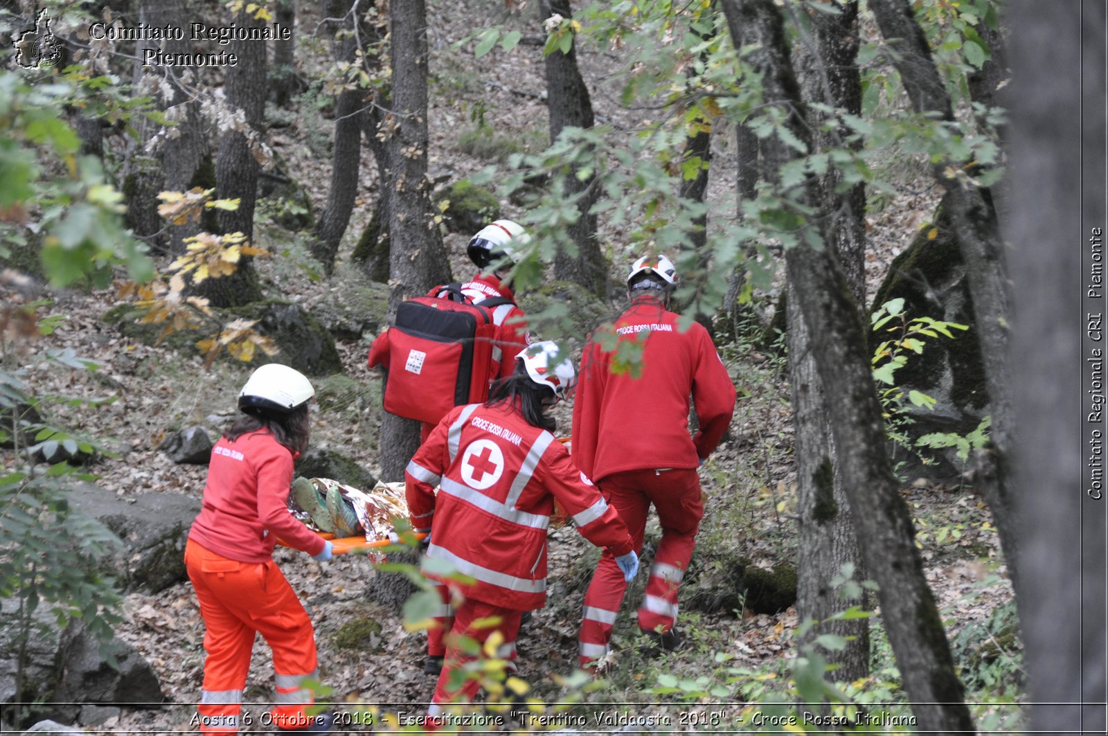 Aosta 6 Ottobre 2018 - Esercitazione "Trentino Valdaosta 2018" - Croce Rossa Italiana- Comitato Regionale del Piemonte